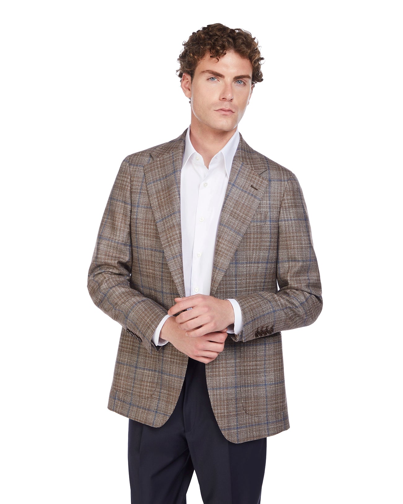 Giacca Summer time Loro Piana in tweed beige