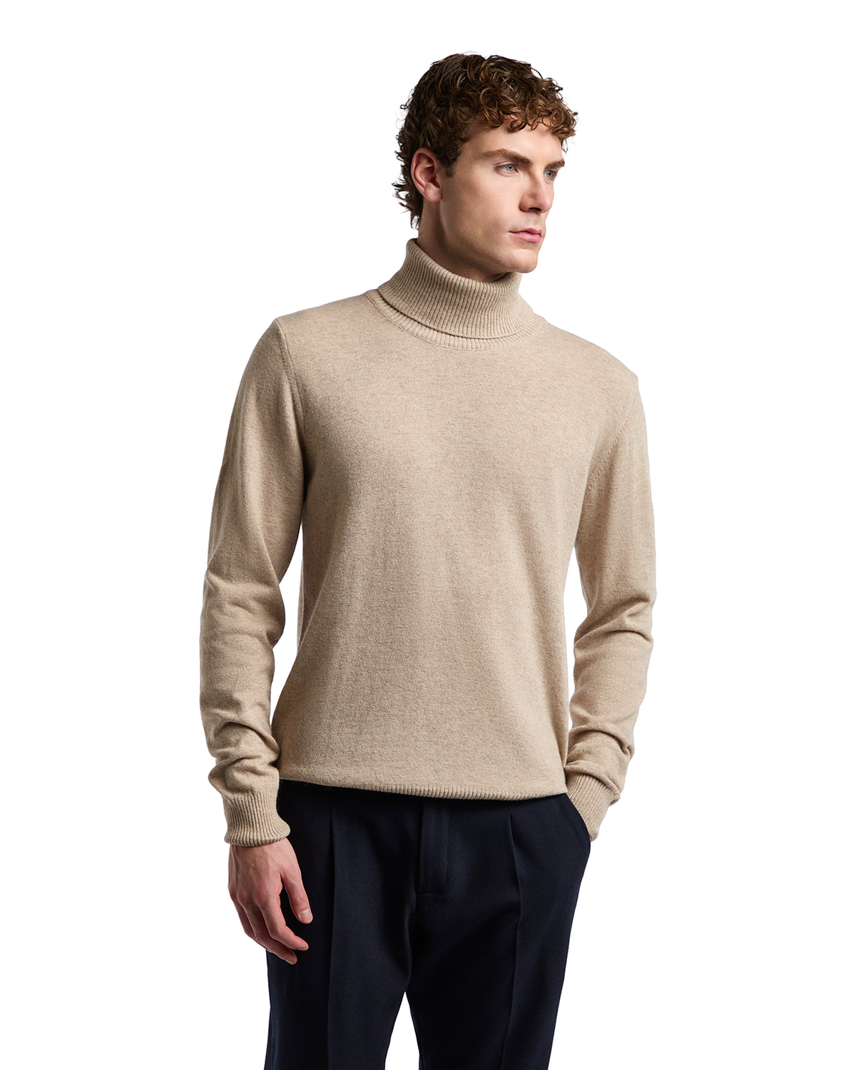 Dolcevita Lee in misto cachemire beige