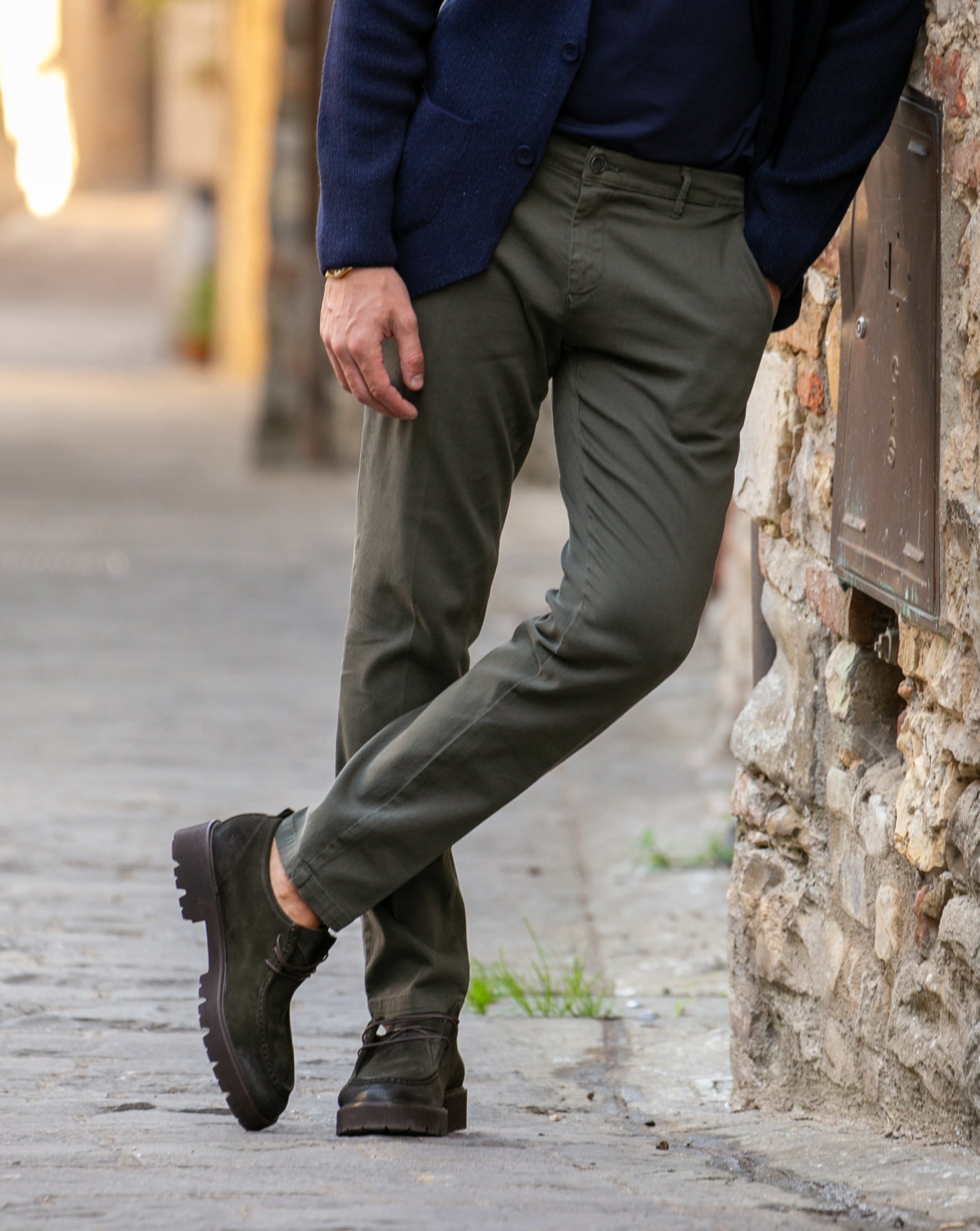 Pantalone Jack in cotone armaturato militare