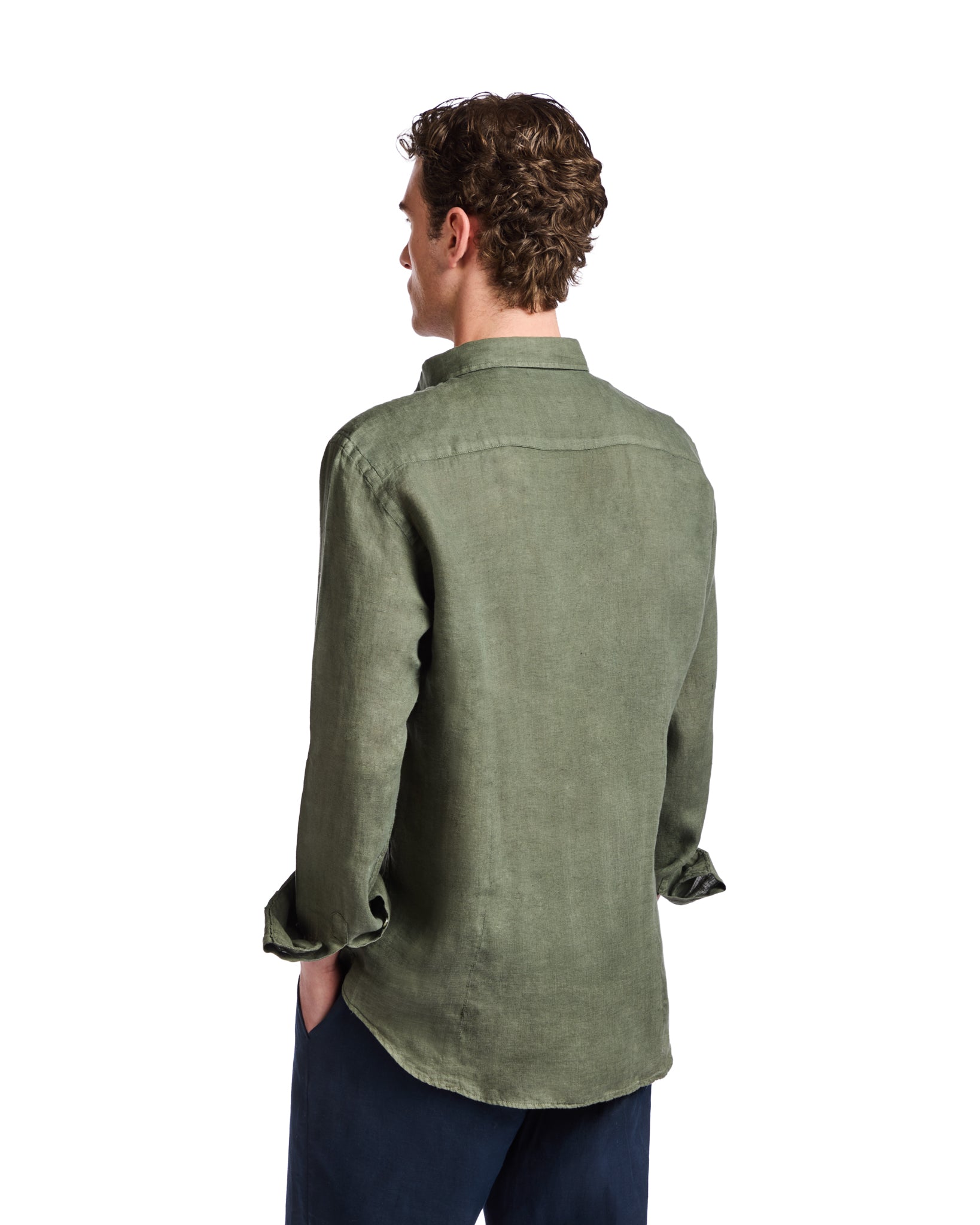 Camicia Montecarlo in puro lino militare
