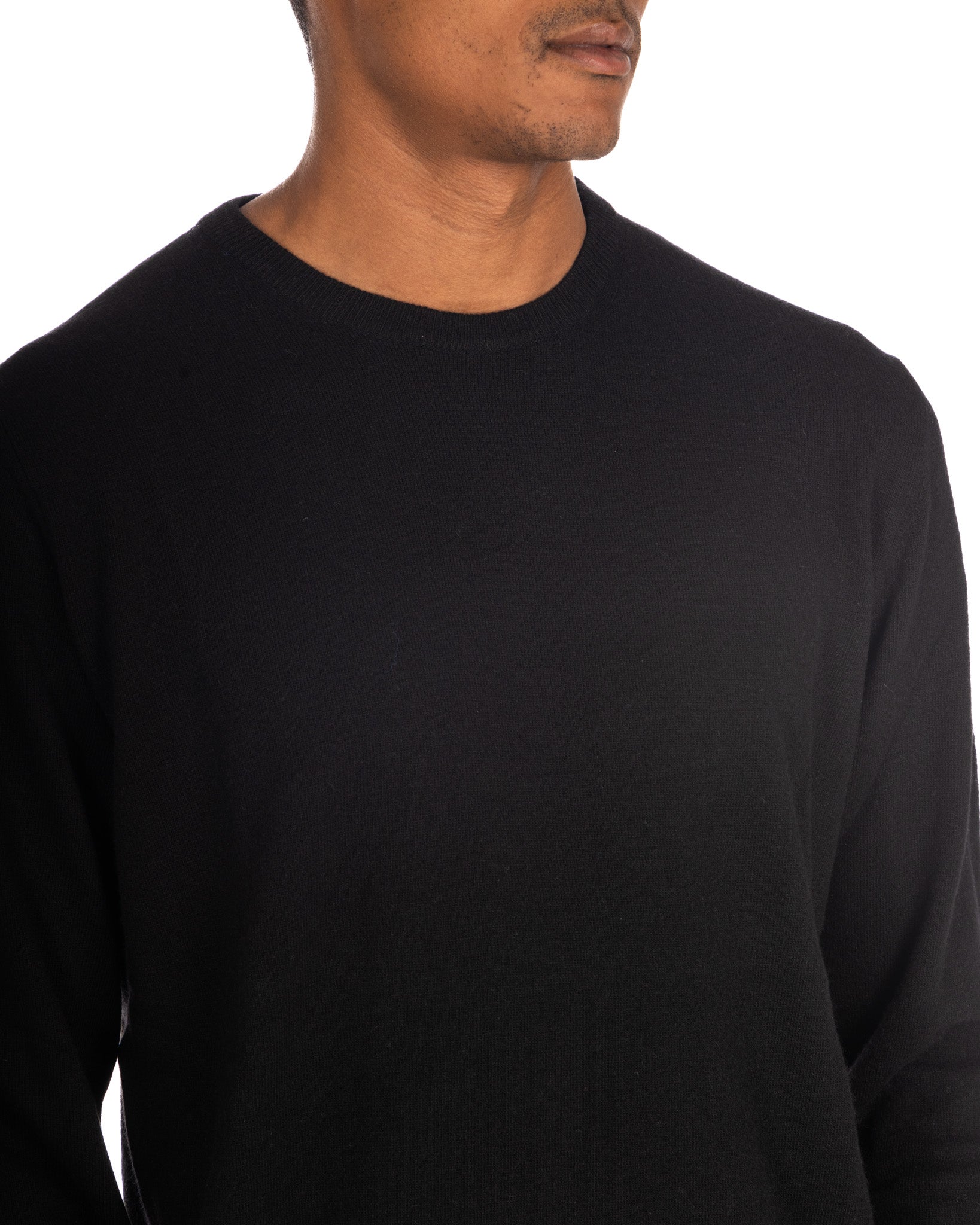 Girocollo Dustin in misto cachemire nero