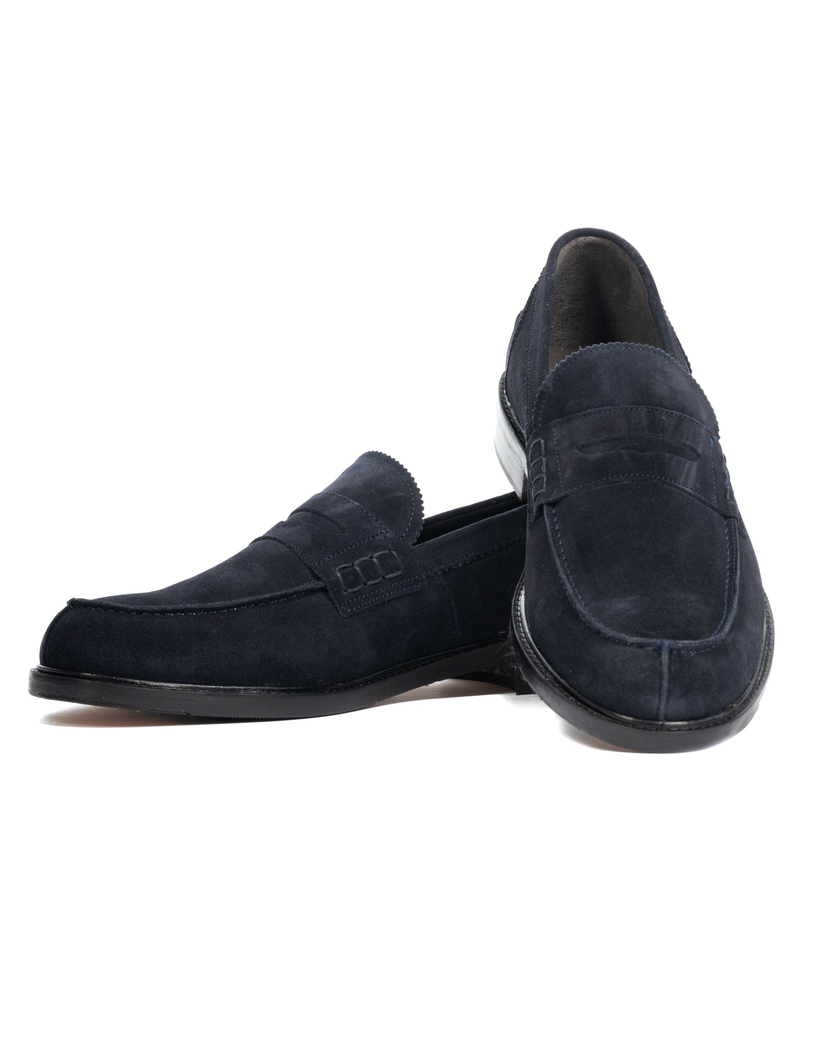 College Leonardo scamosciato blu