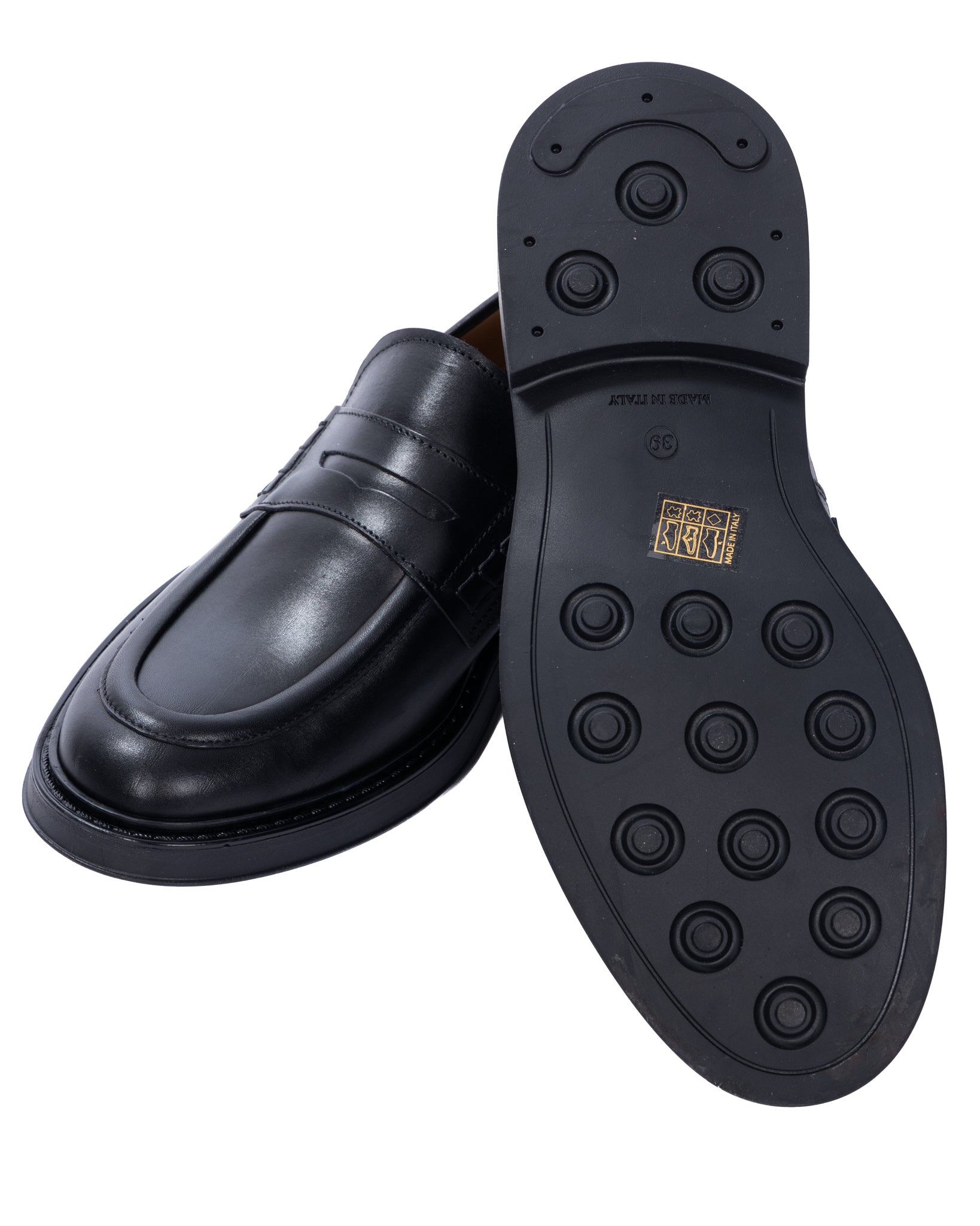 College Hector in pelle nero