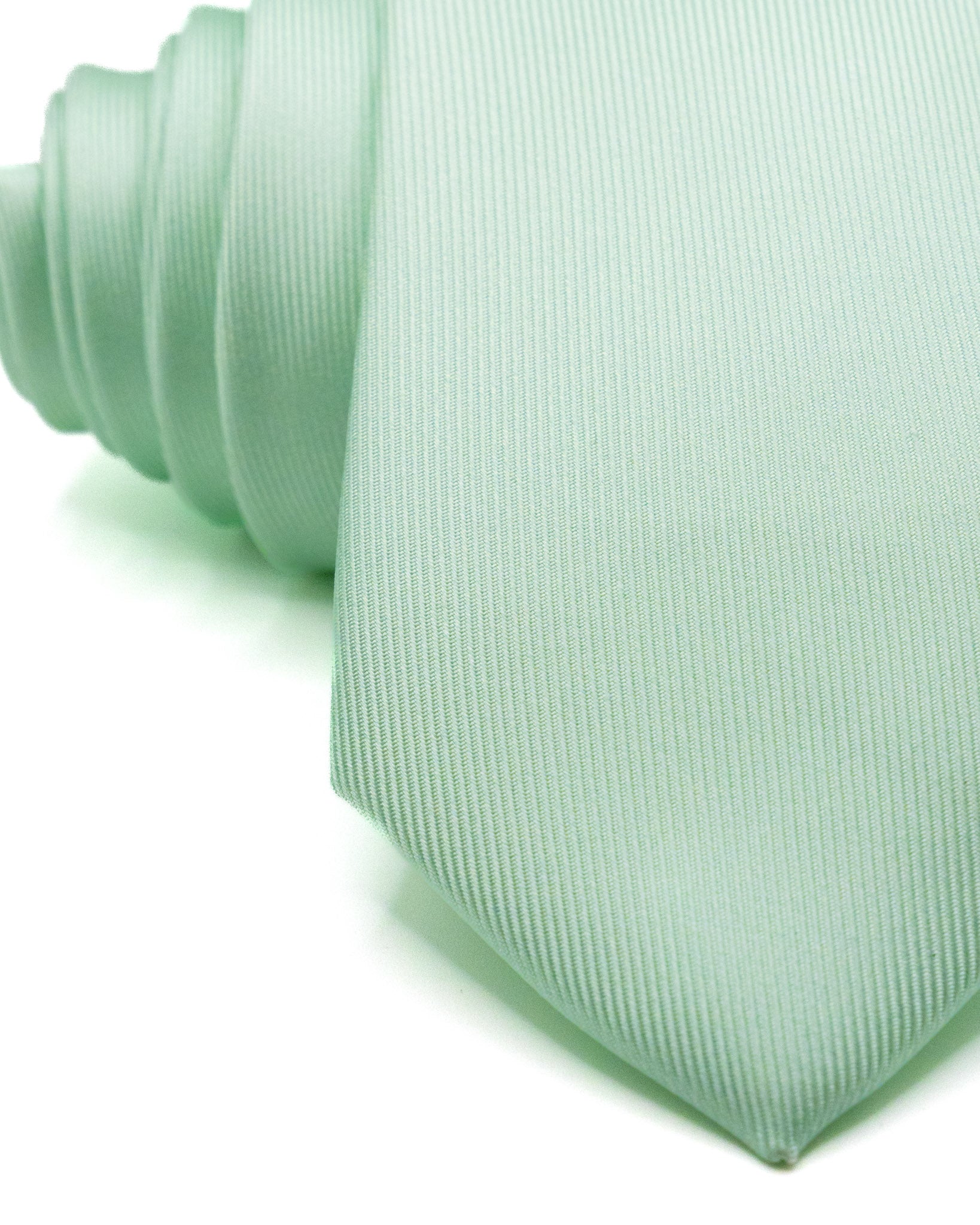 Cravatta - in seta twill menta
