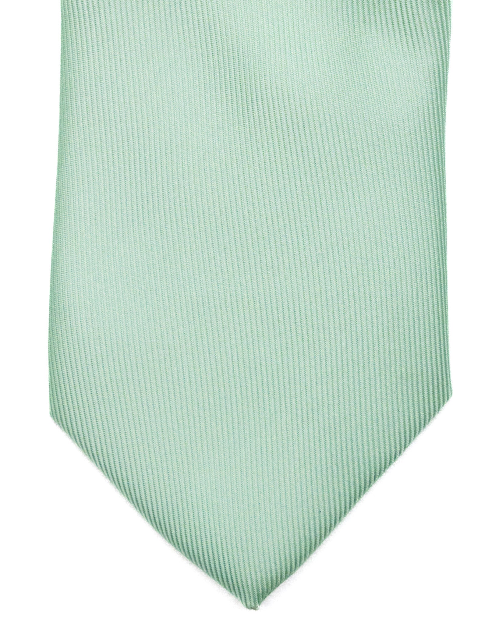 Cravatta - in seta twill menta