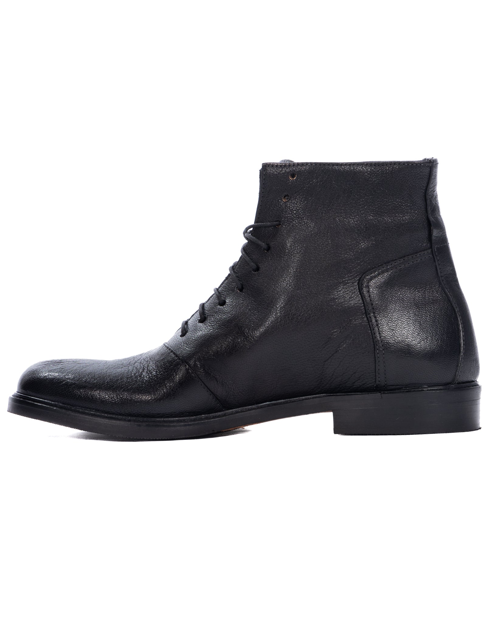 Scarponcino Houston in pelle nera