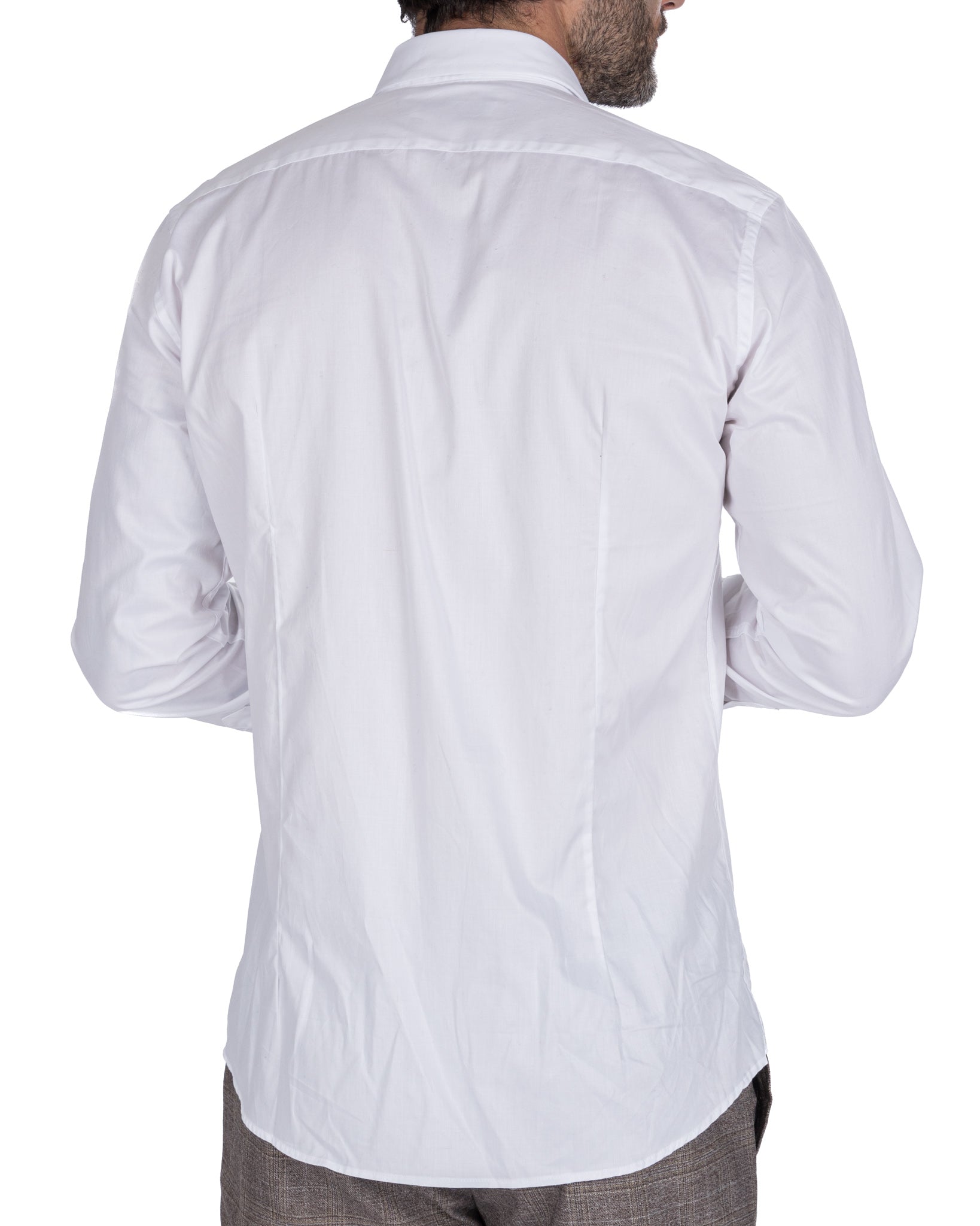 Camicia Desert bianca in twill di cotone