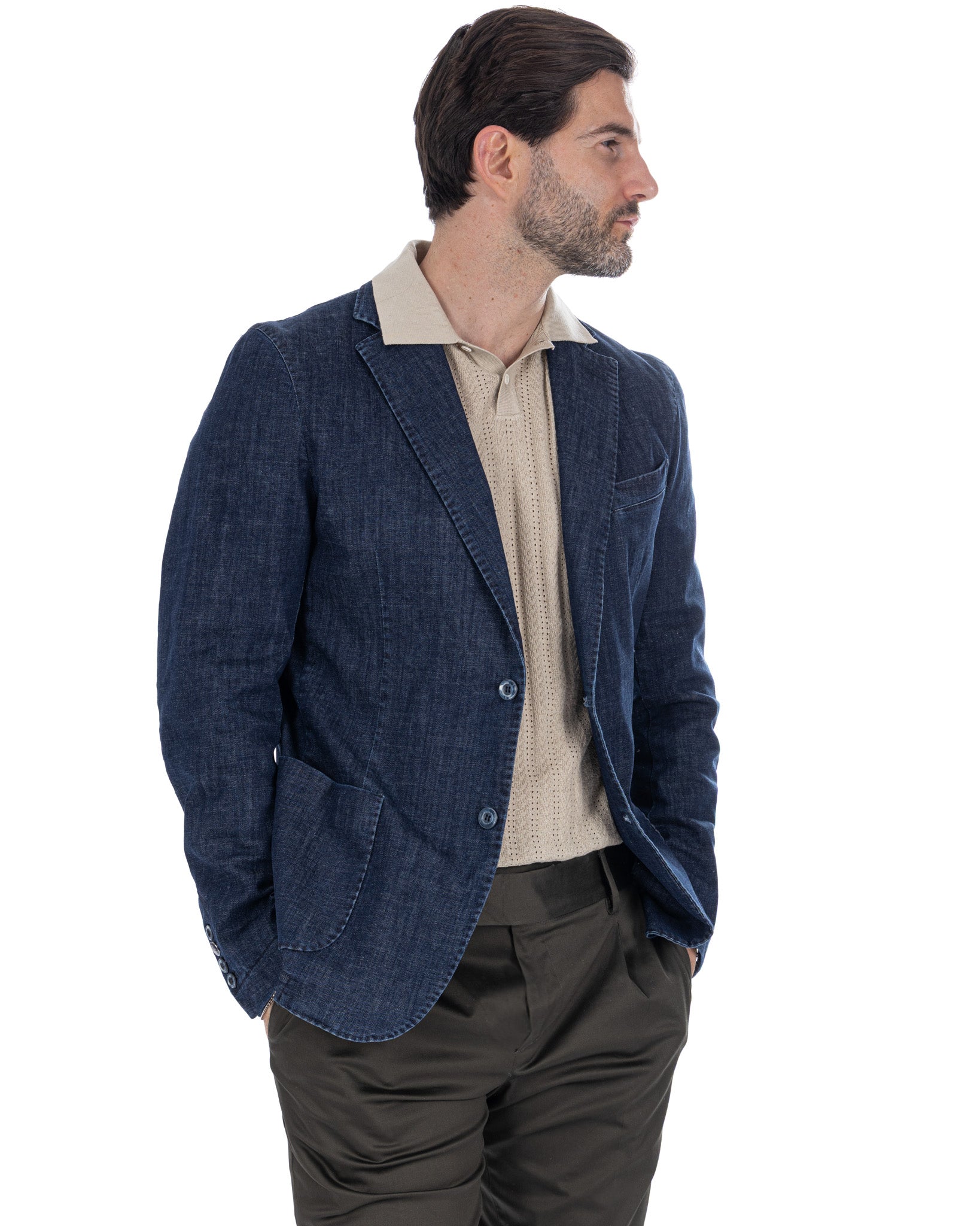 Giacca Spello in denim scuro