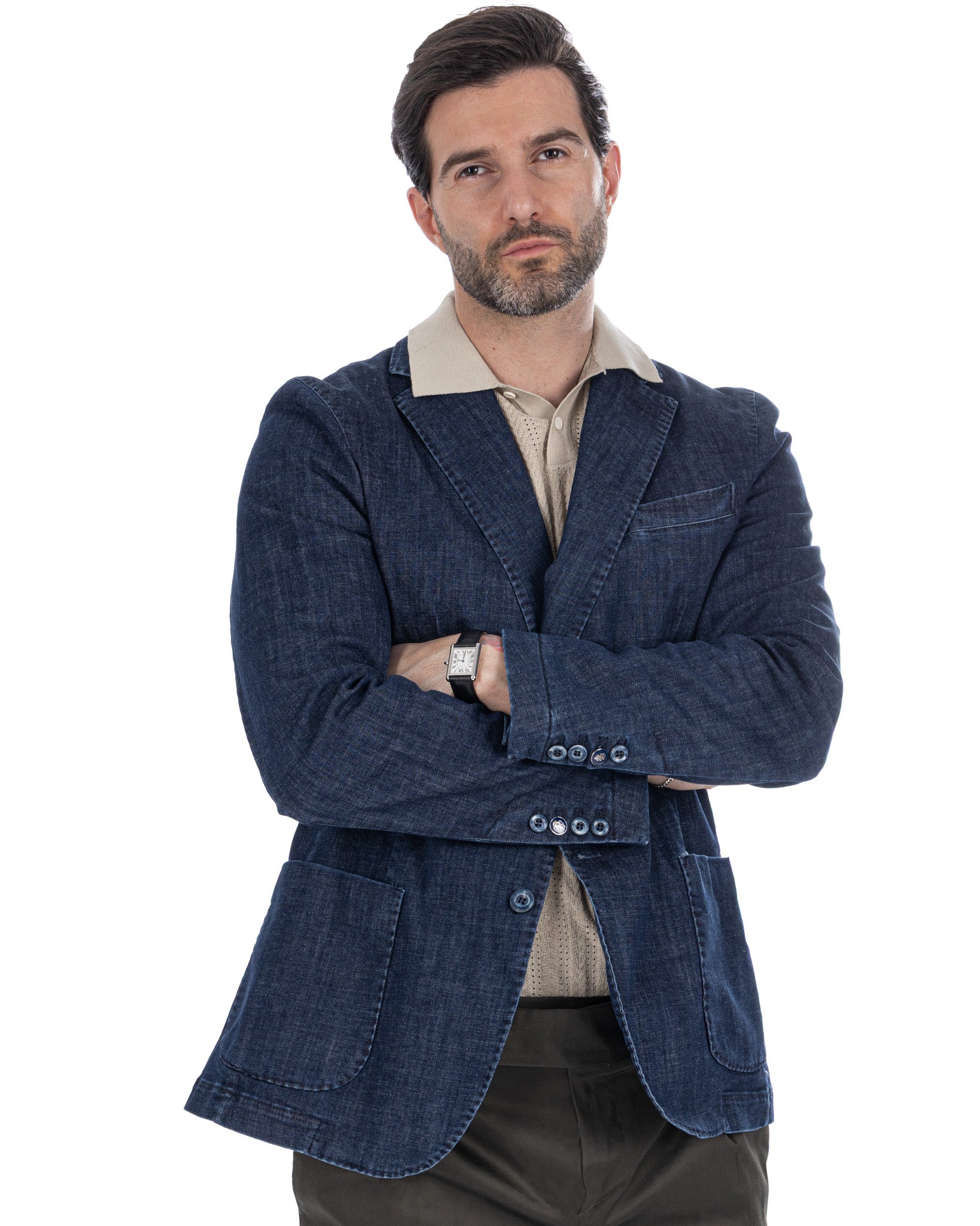 Giacca Spello in denim scuro