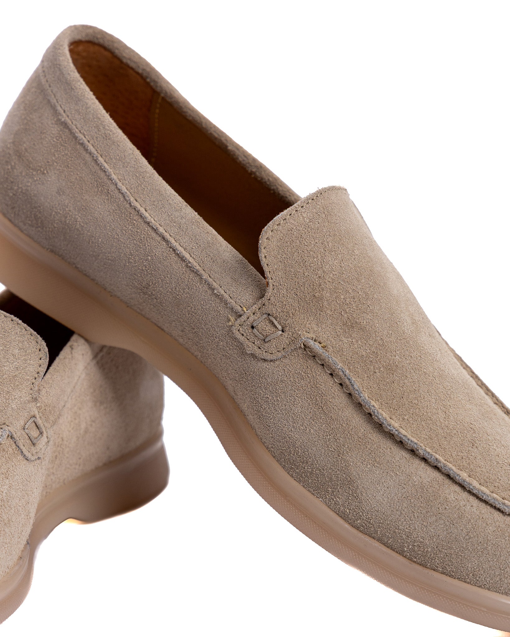 Mocassino Valeri scamosciato beige