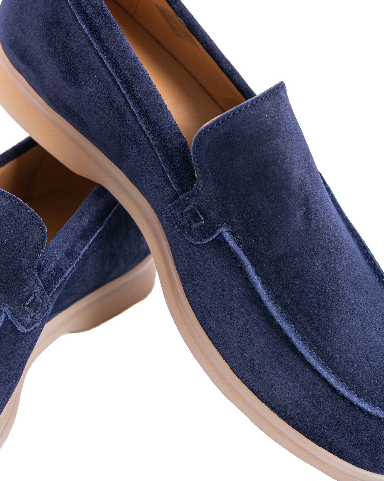 Mocassino Valeri scamosciato blu