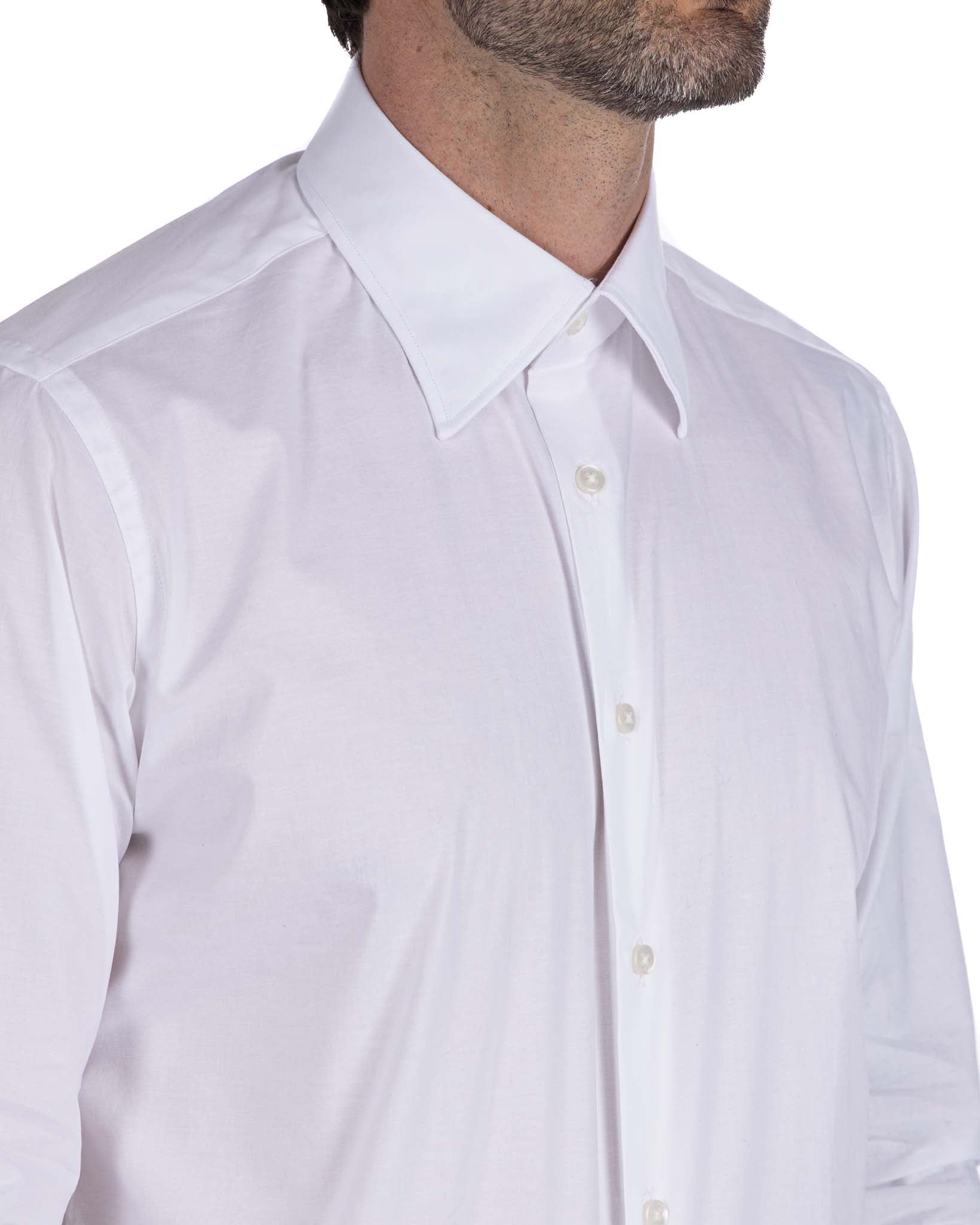 Camicia Heckler bianca in popeline di cotone