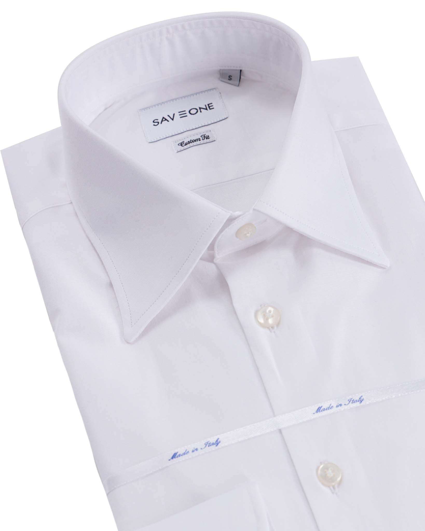 Camicia Heckler bianca in popeline di cotone