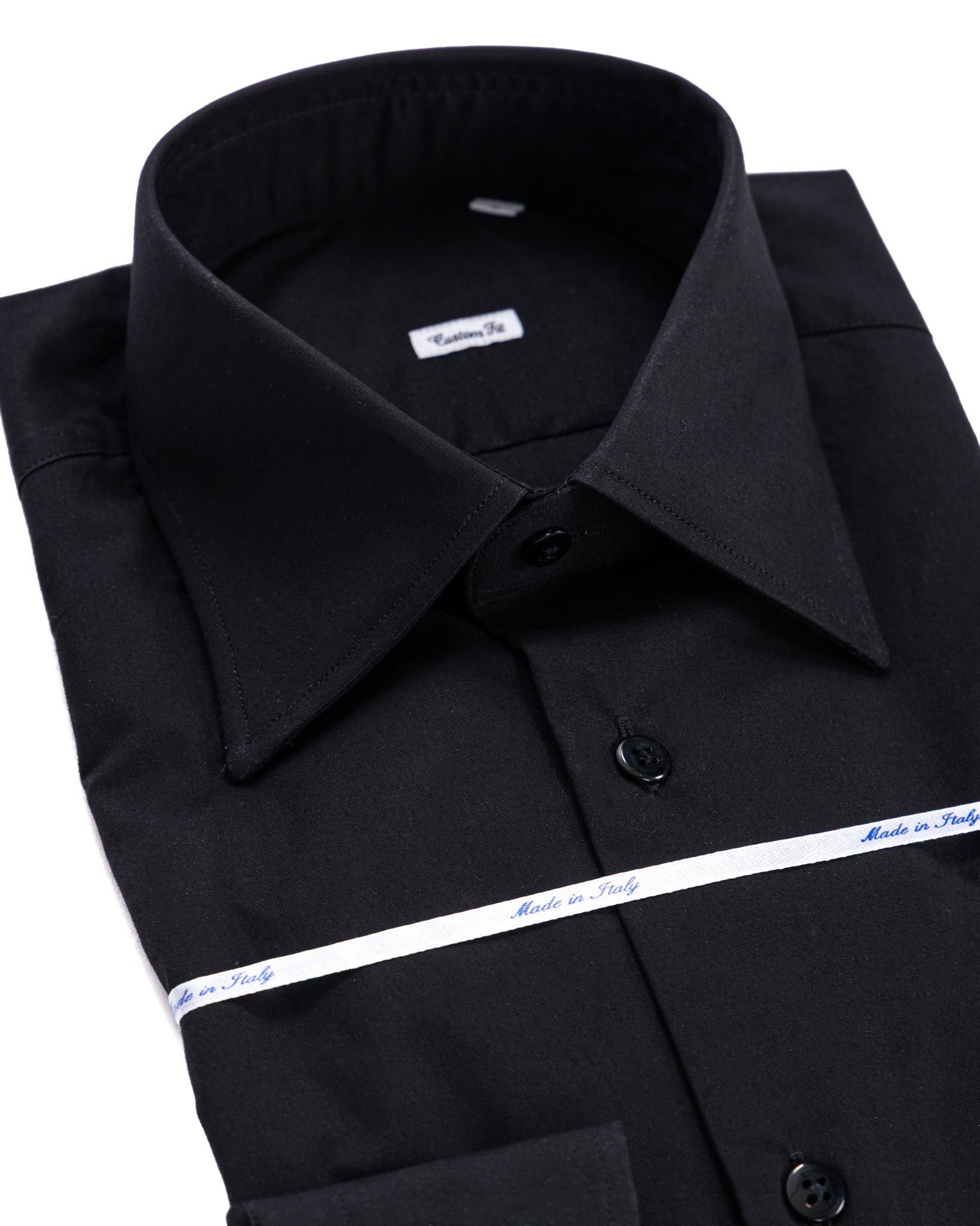 Camicia Heckler nera in popeline di cotone