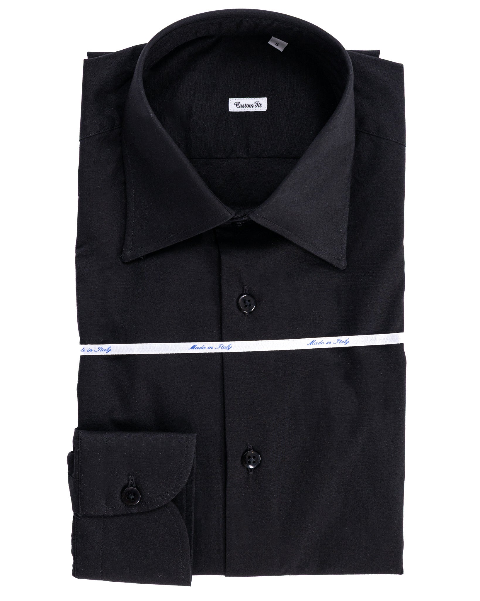 Camicia Heckler nera in popeline di cotone