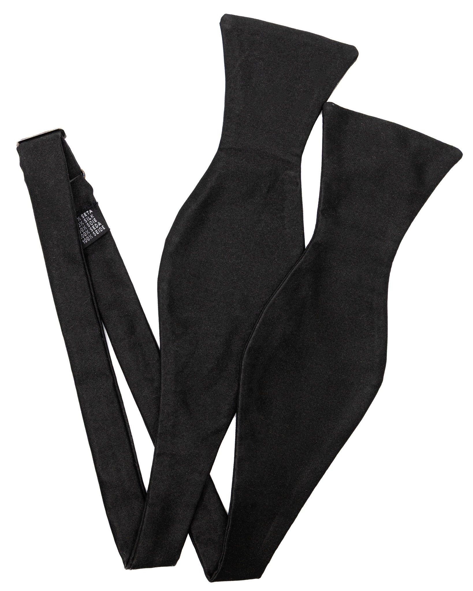 Papillon nero sciolto in seta