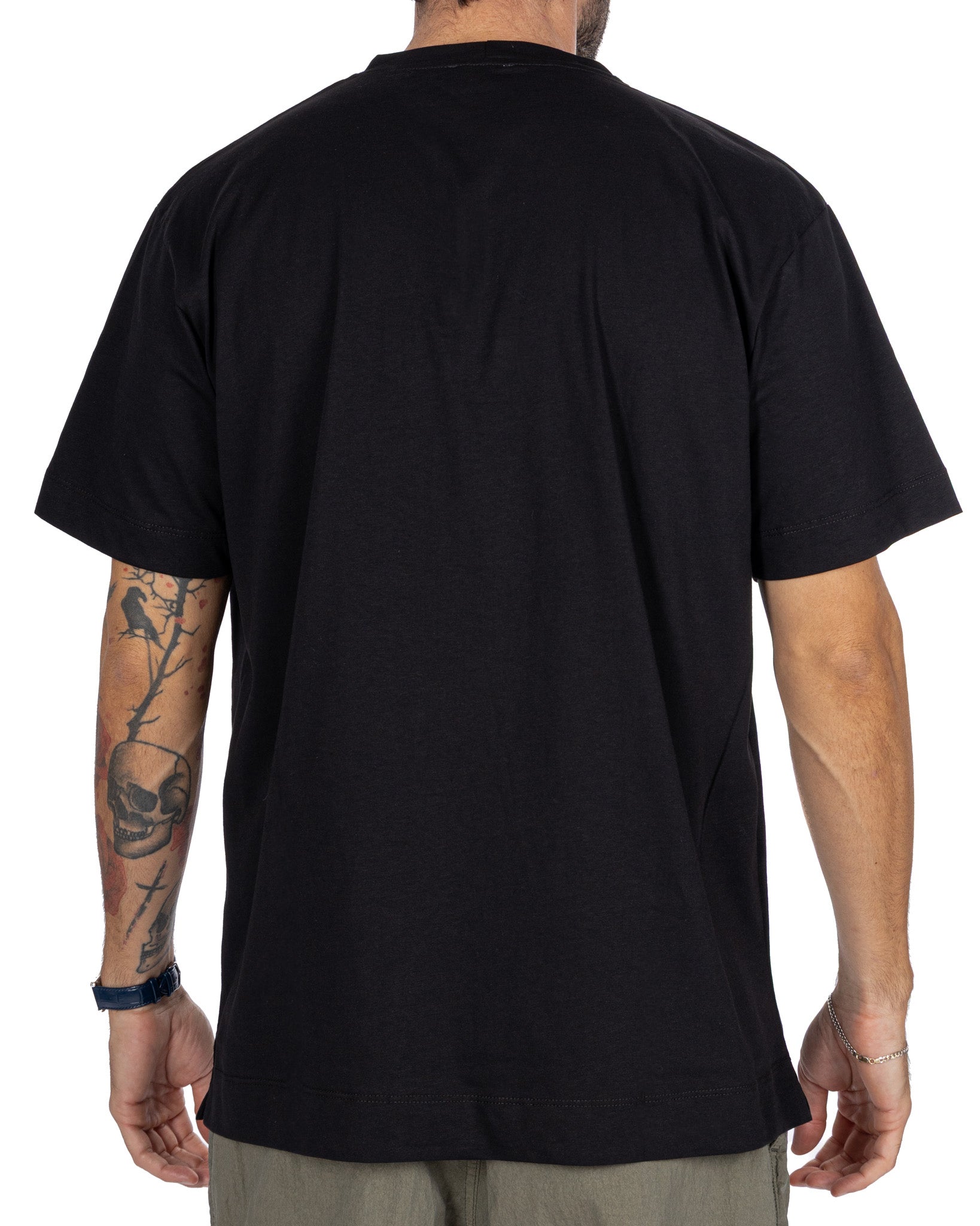 T-shirt Bergen in cotone nero