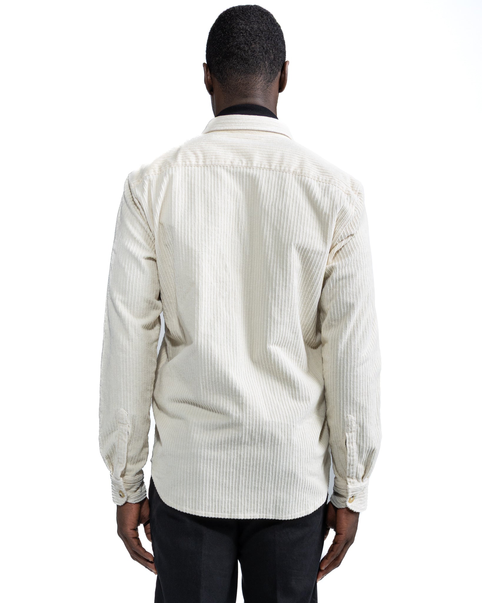 Camicia Atlantis in velluto panna