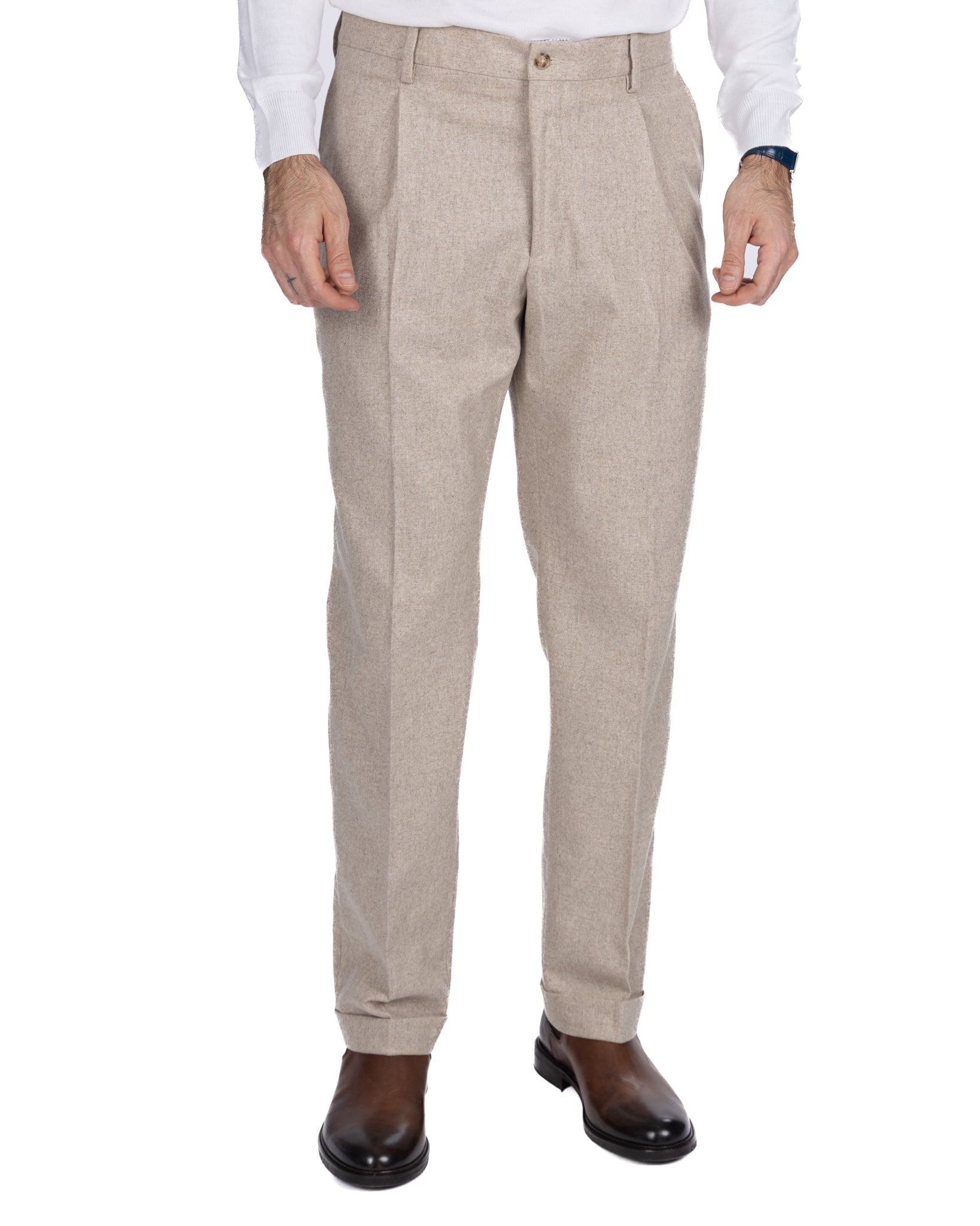 Abito Olympus in flanella beige