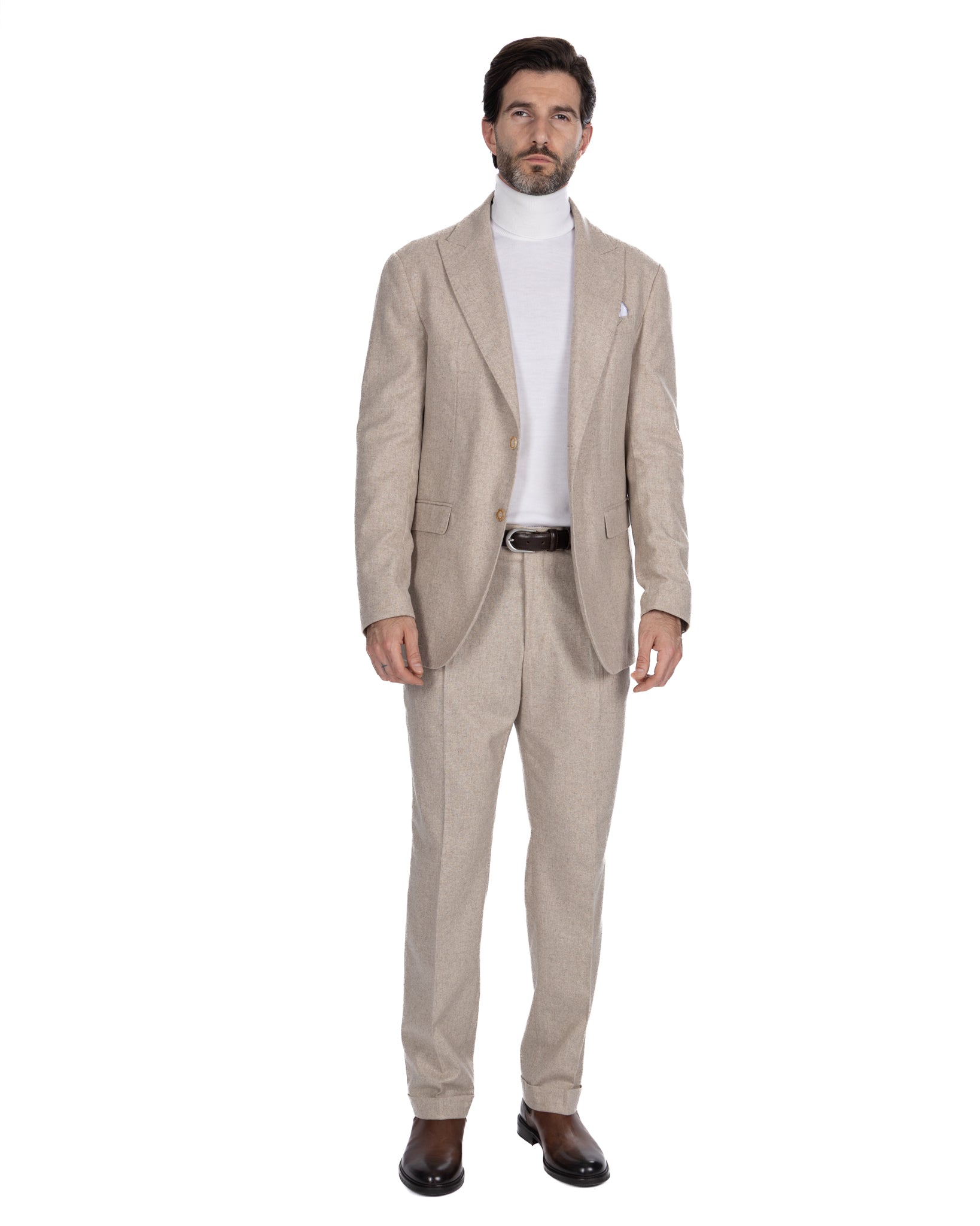 Giacca Reflex in flanella beige