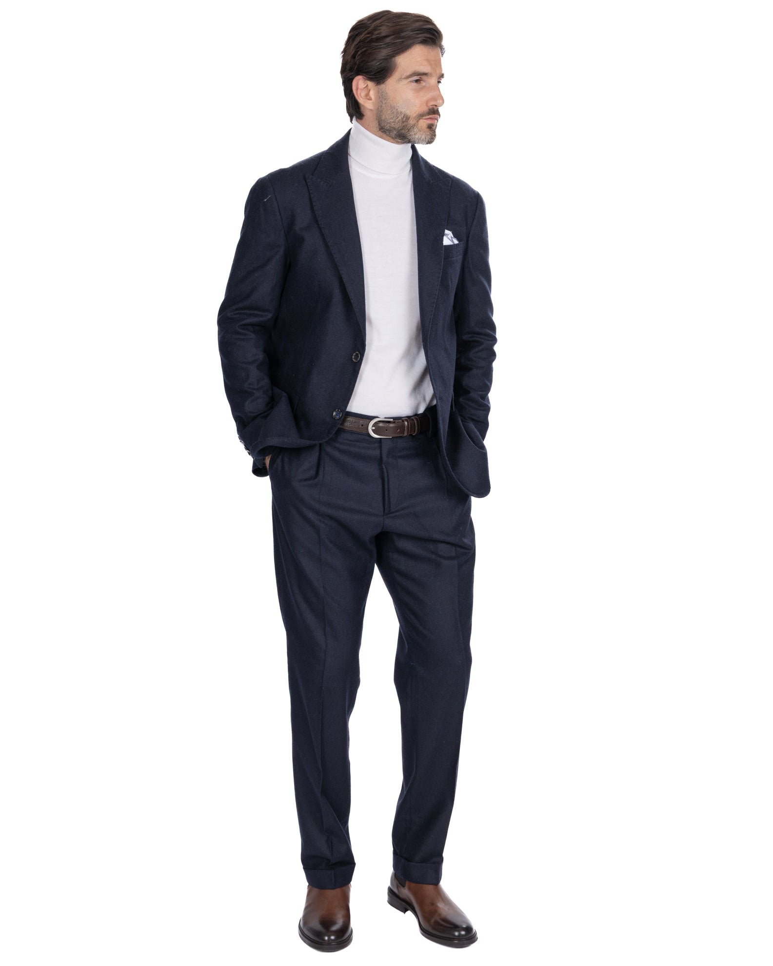 Giacca Reflex in flanella blu