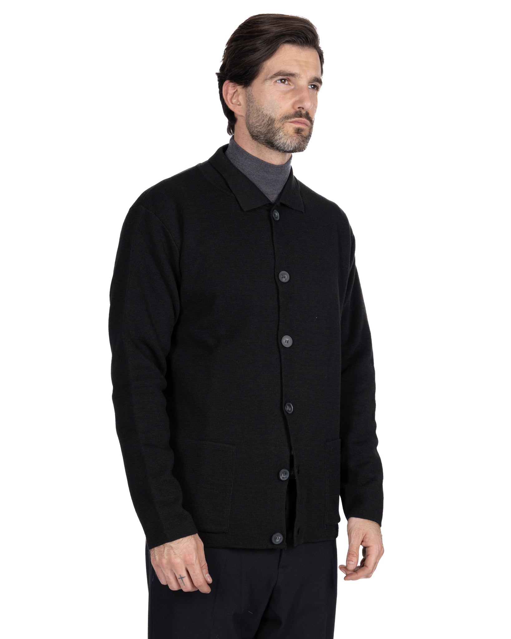 Giacca a maglia Krakatoa nero