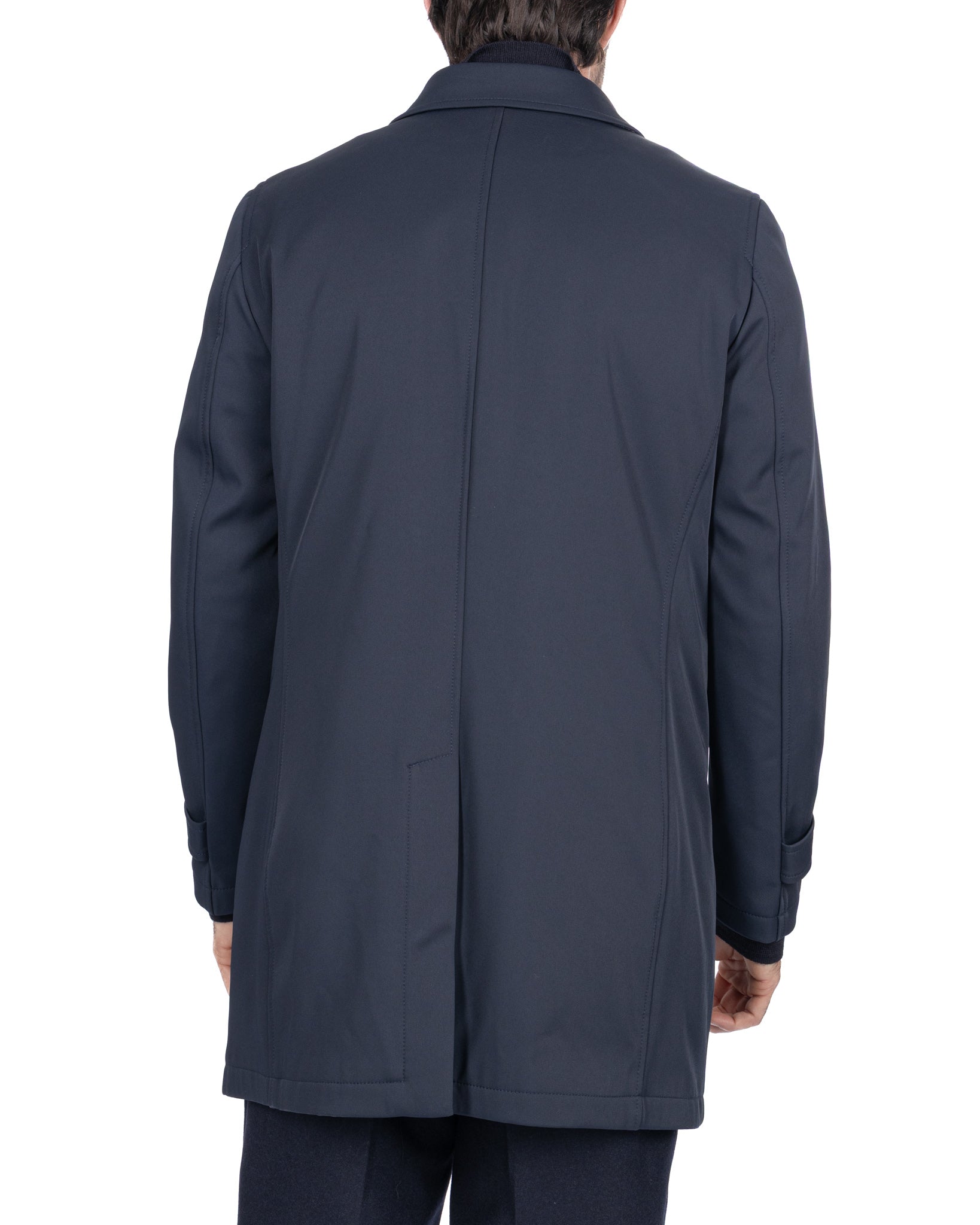 Trench Tyler tecnico trapuntato blu