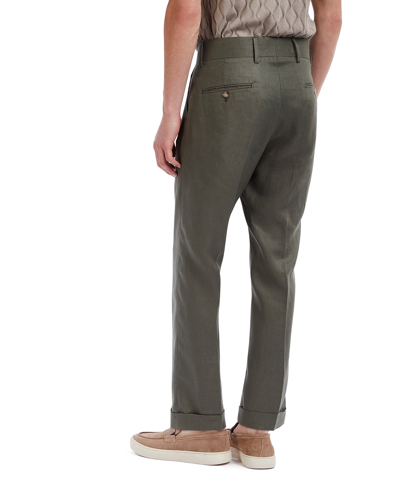 Pantalone Cargese in puro lino militare