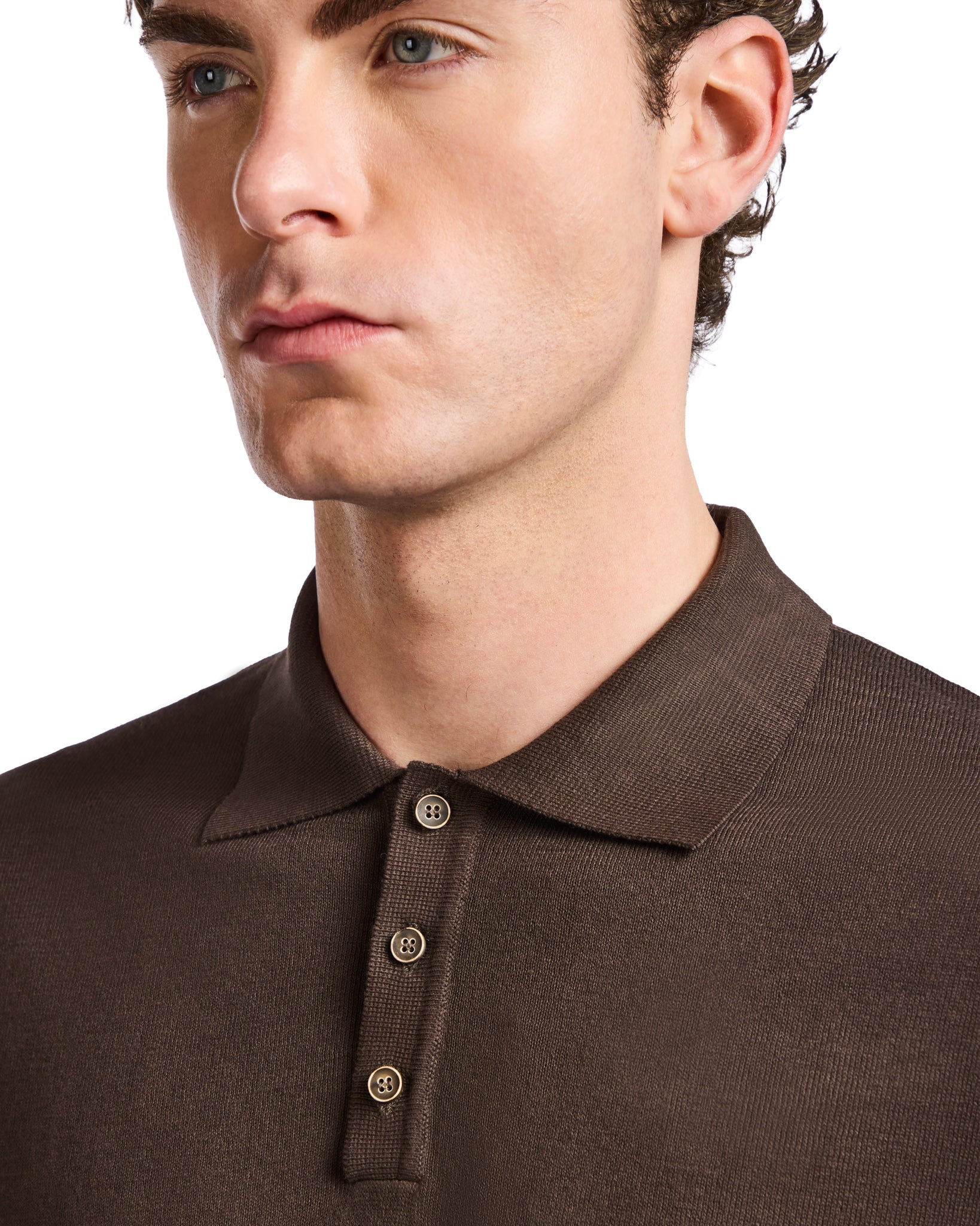 Polo Roger in maglia moro