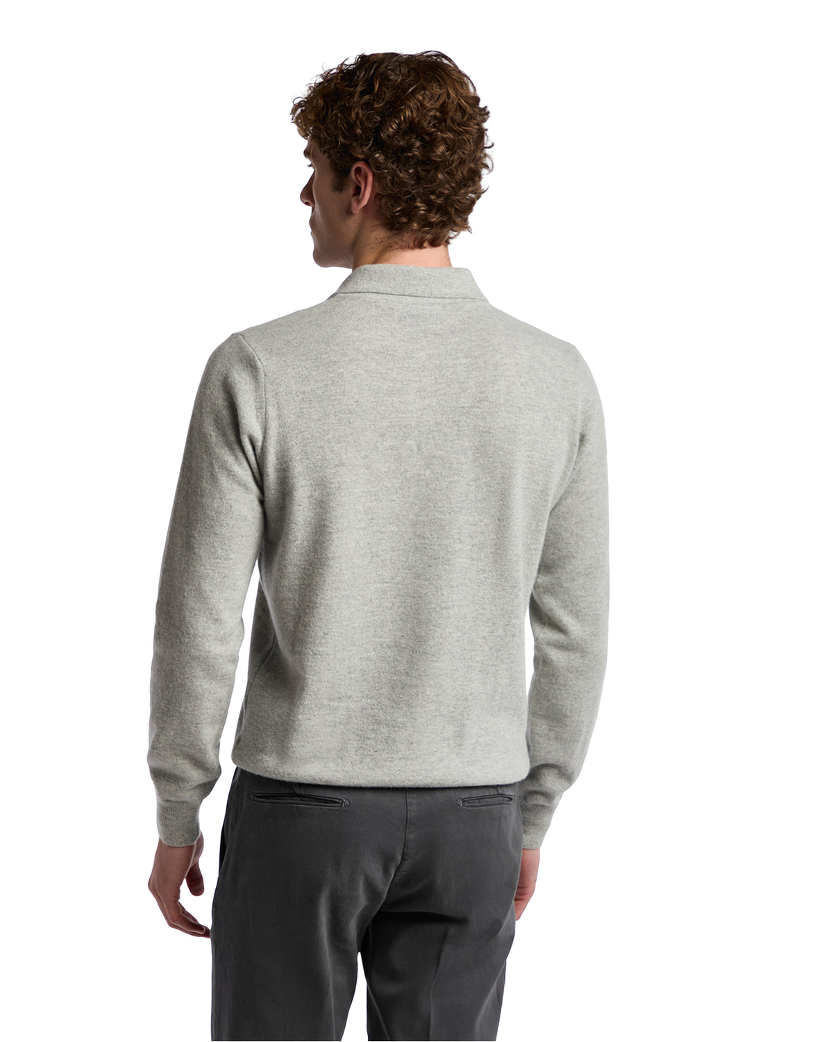 Polo Tiger in misto cachemire grigio