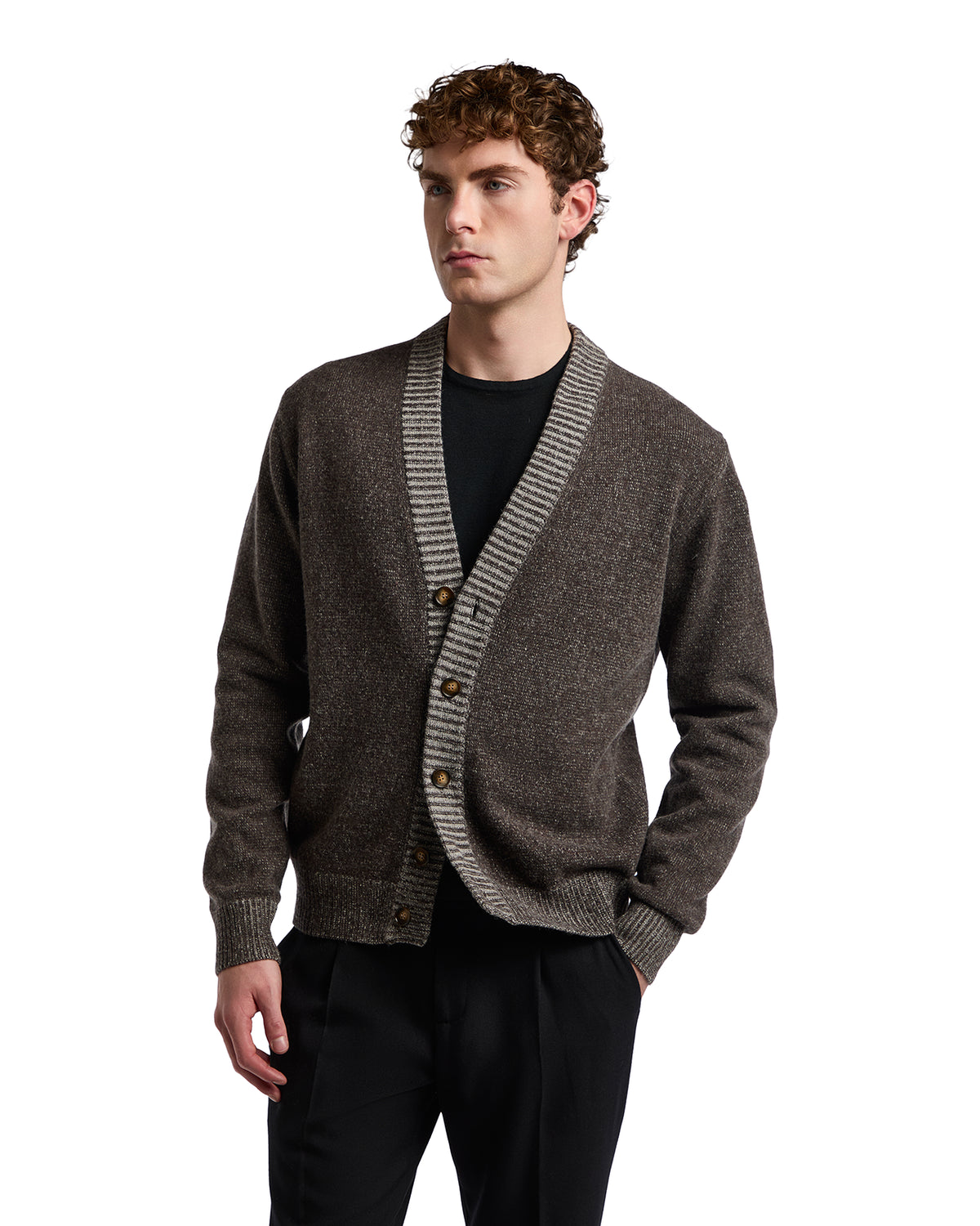 Cardigan Vanisè in bouclé moro