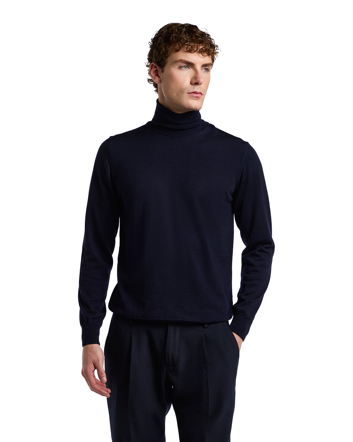 Dolcevita Vietri in lana merino Tollegno blu