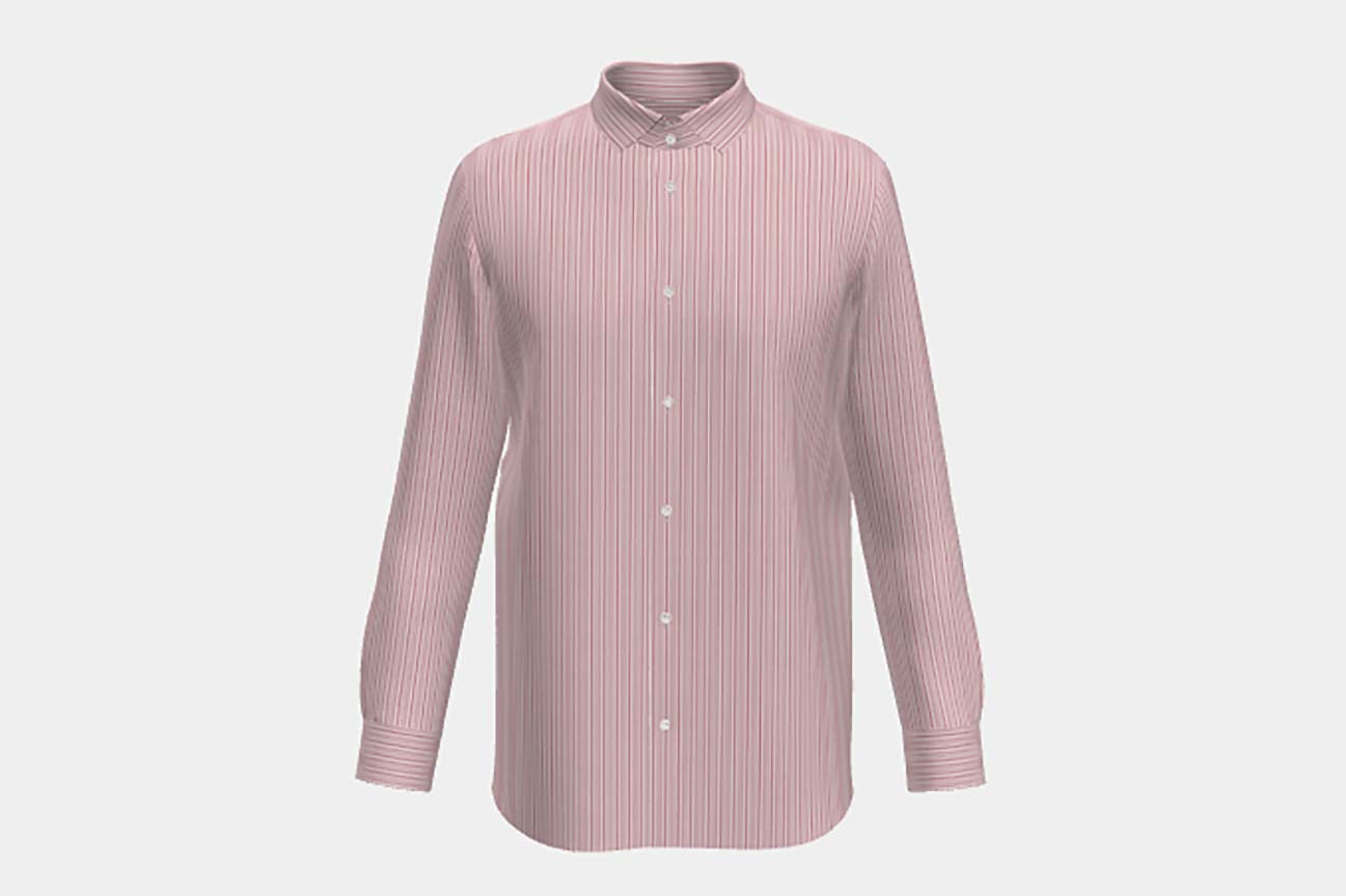 Camicia su misura rosso
