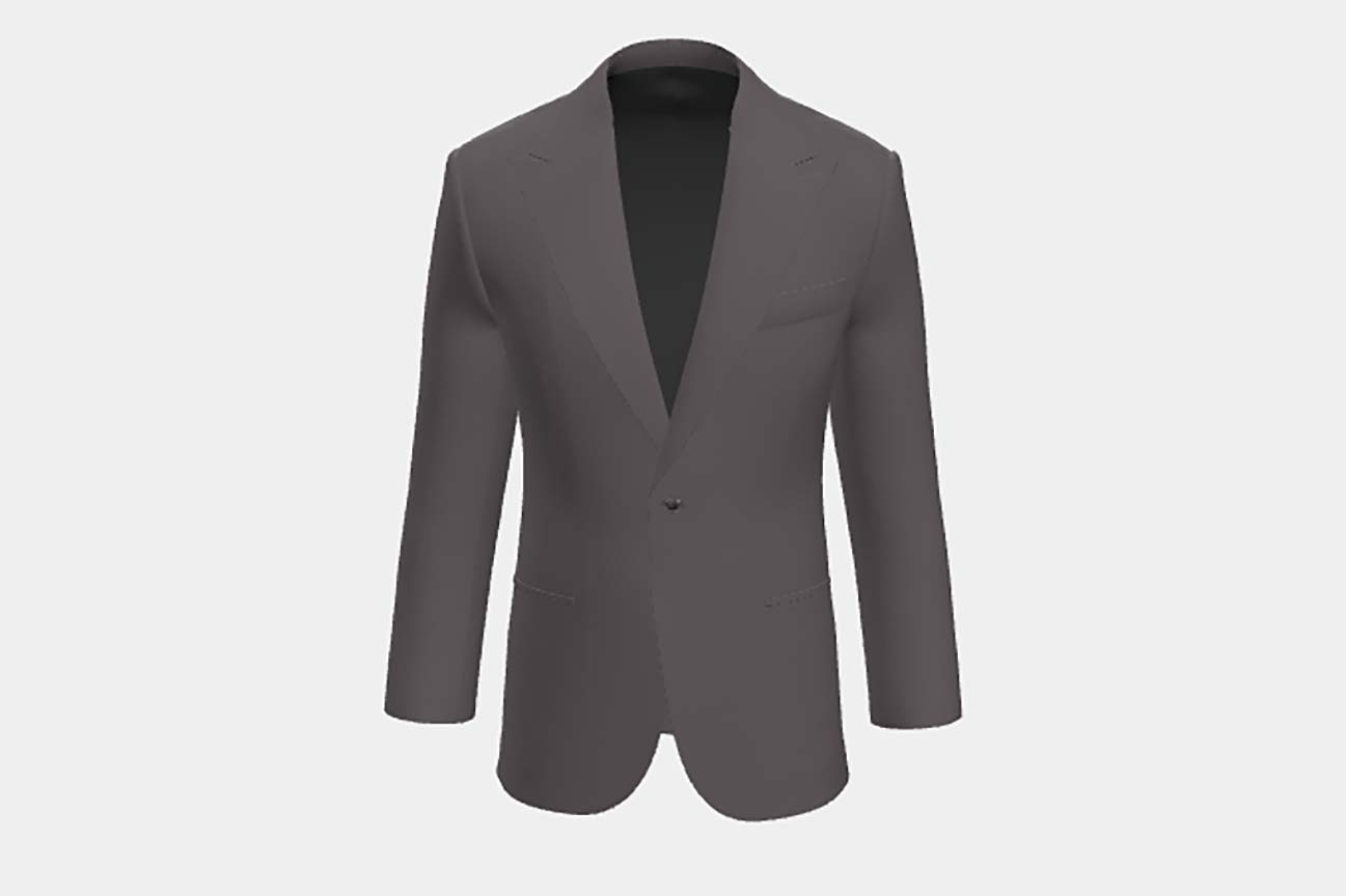 Giacca su misura lana 130s beige Caccioppoli