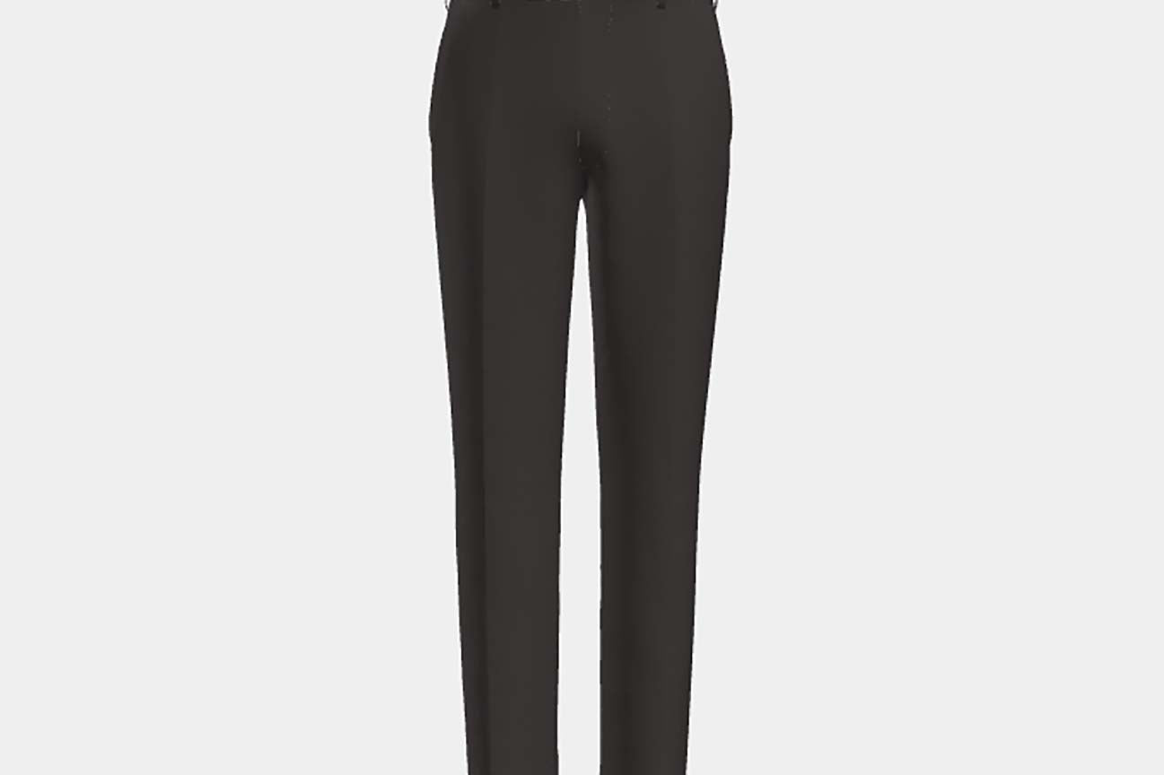 Pantalone su misura lana 150s viola Loro Piana