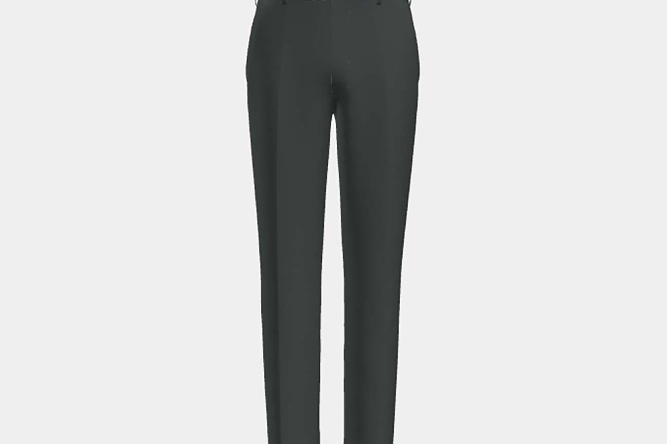 Pantalone su misura lana 130s verde Caccioppoli