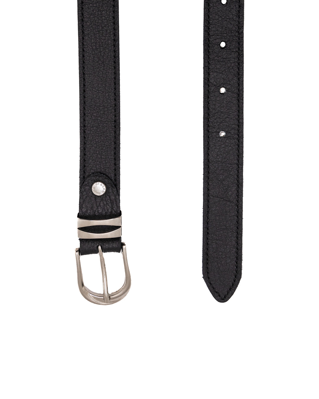 Cintura Assisi in pelle nera