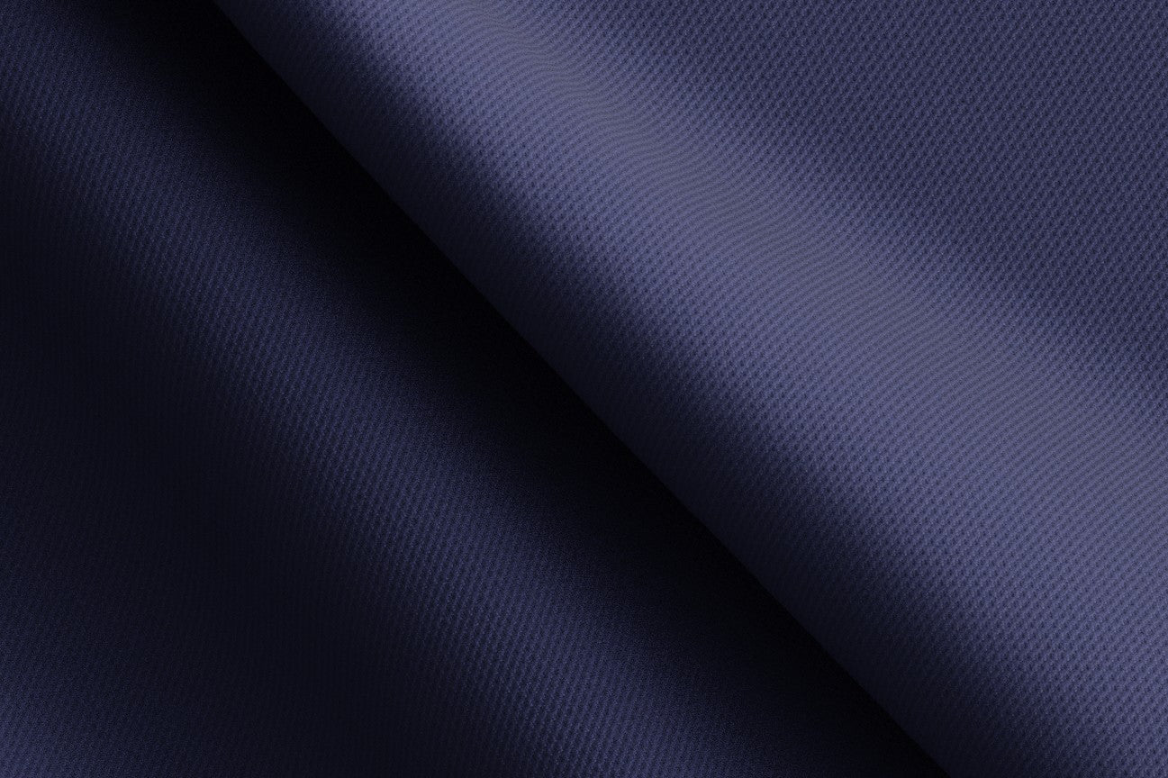 Giacca su misura lana 110s blu Canonico