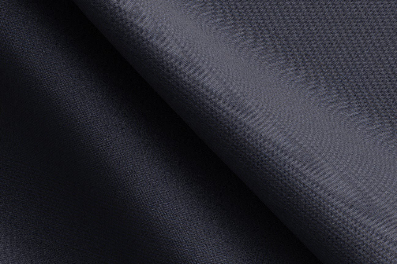 Pantalone su misura lana 120s blu Canonico