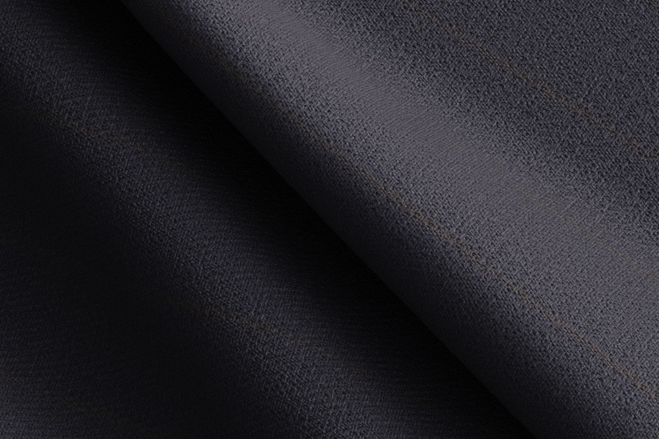 Abito su misura lana 130s gessato blu Caccioppoli