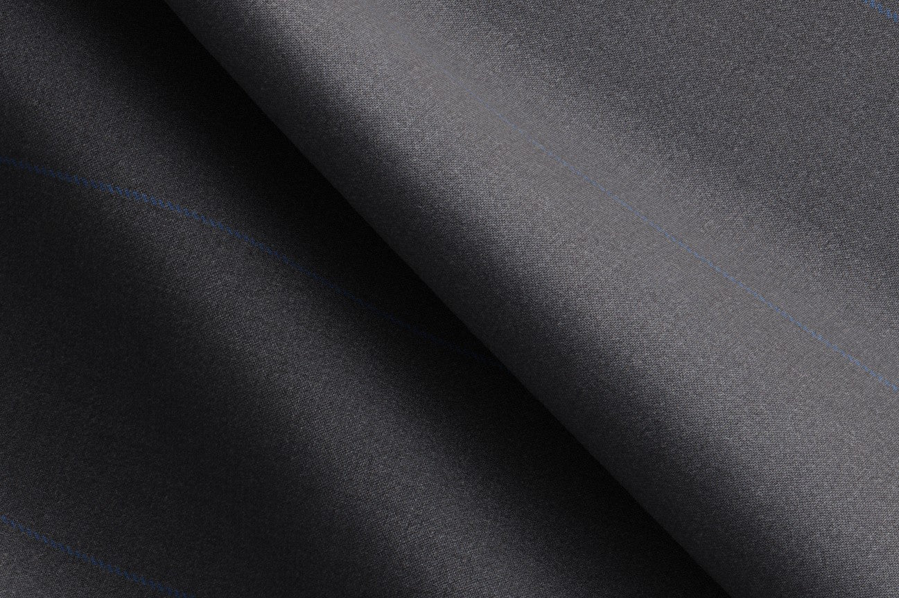 Gilet su misura lana 130s gessato grigio Caccioppoli