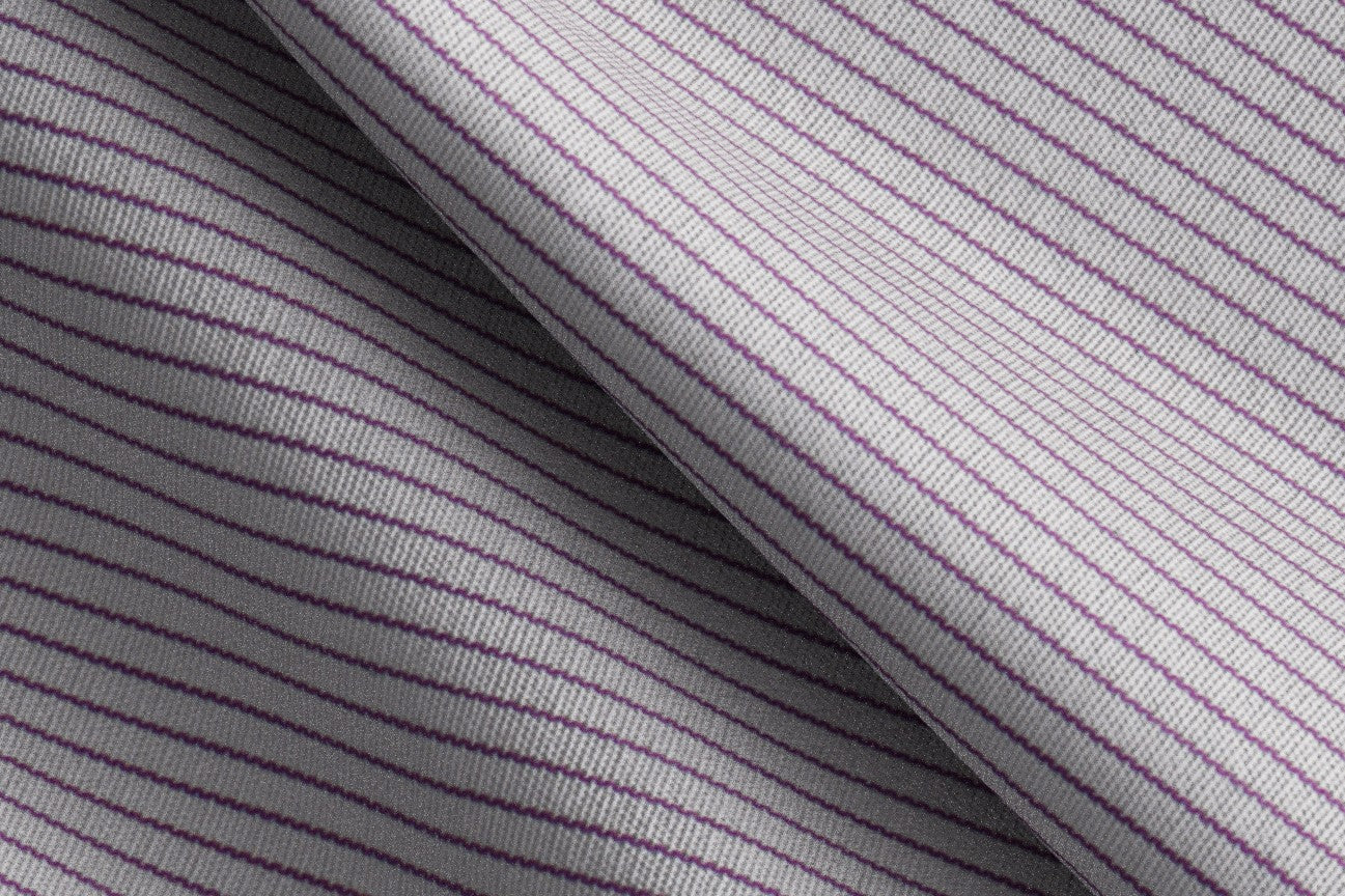 Camicia su misura cotone rigato rosso