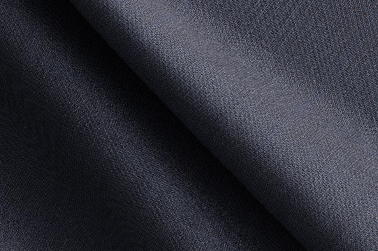 Pantalone su misura lana 150s blu Loro Piana