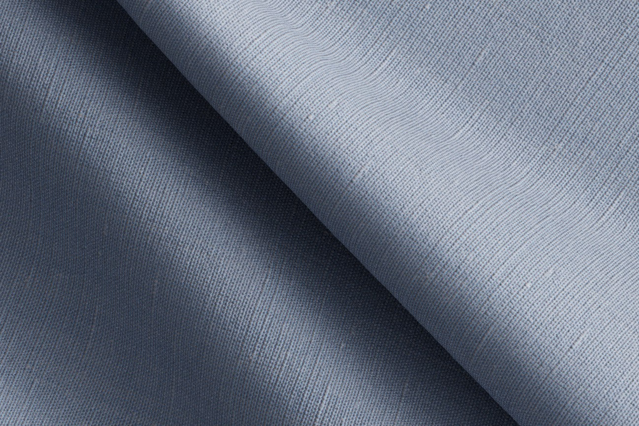 Camicia su misura lino e cotone grigio chiaro