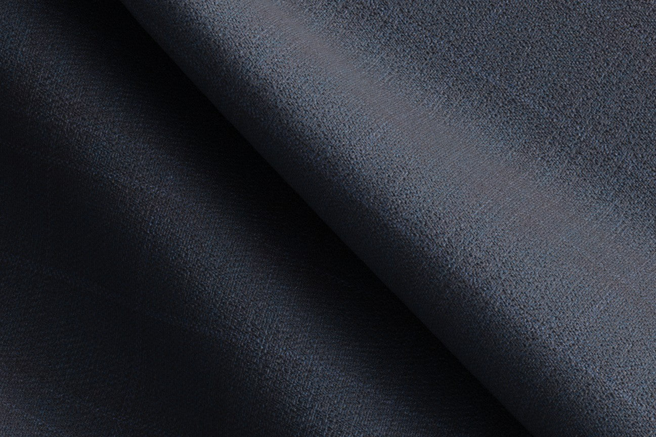 Pantalone su misura lana 130s finestrato blu Caccioppoli