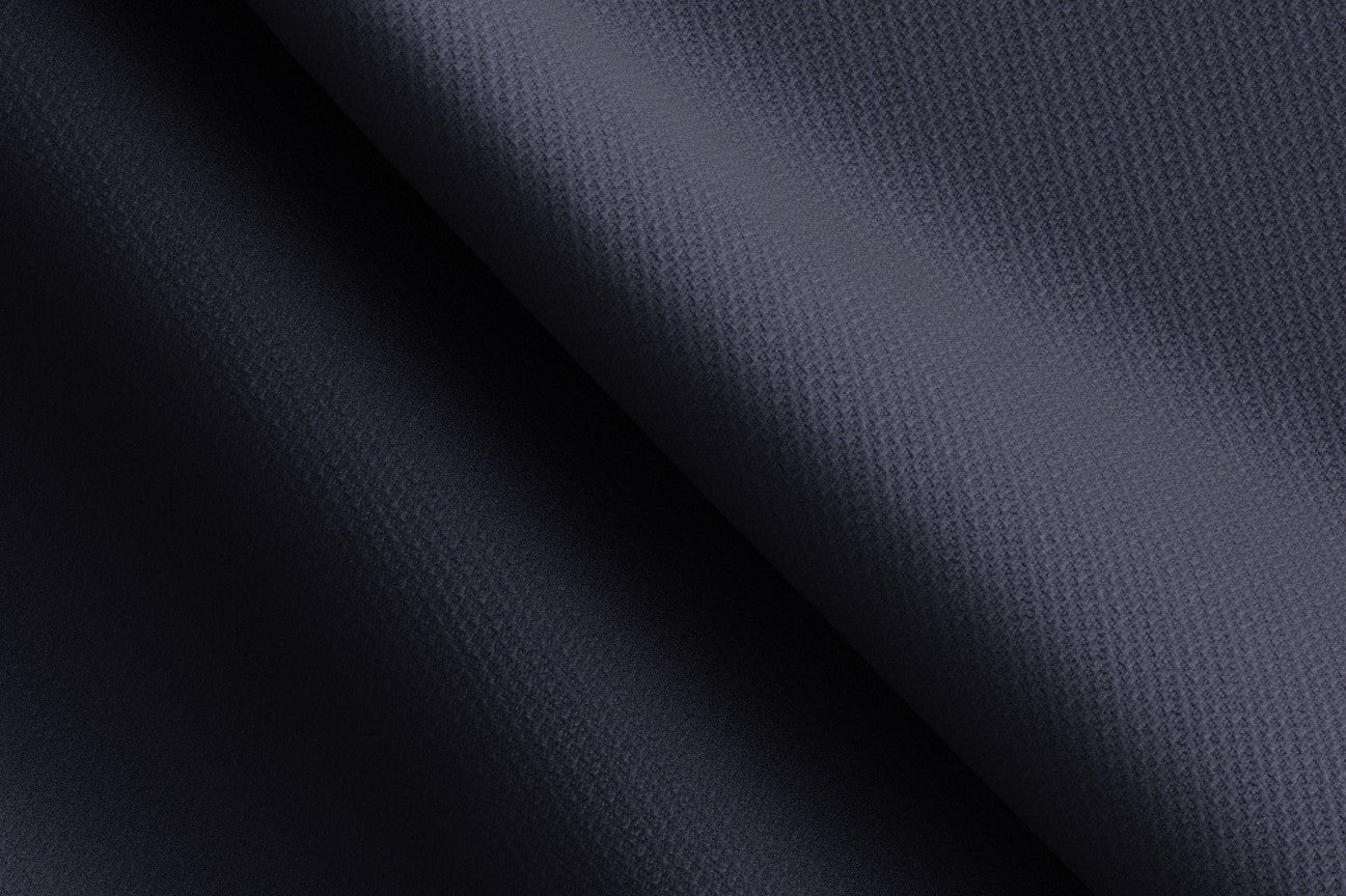 Pantalone con fascia su misura lana 120s blu Canonico