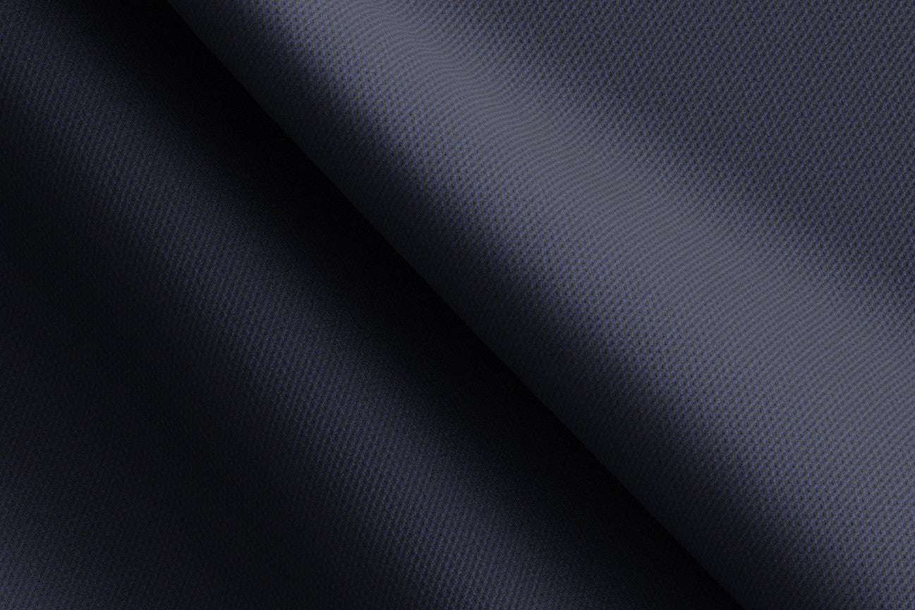 Abito su misura lana 130s hopsack blu Caccioppoli