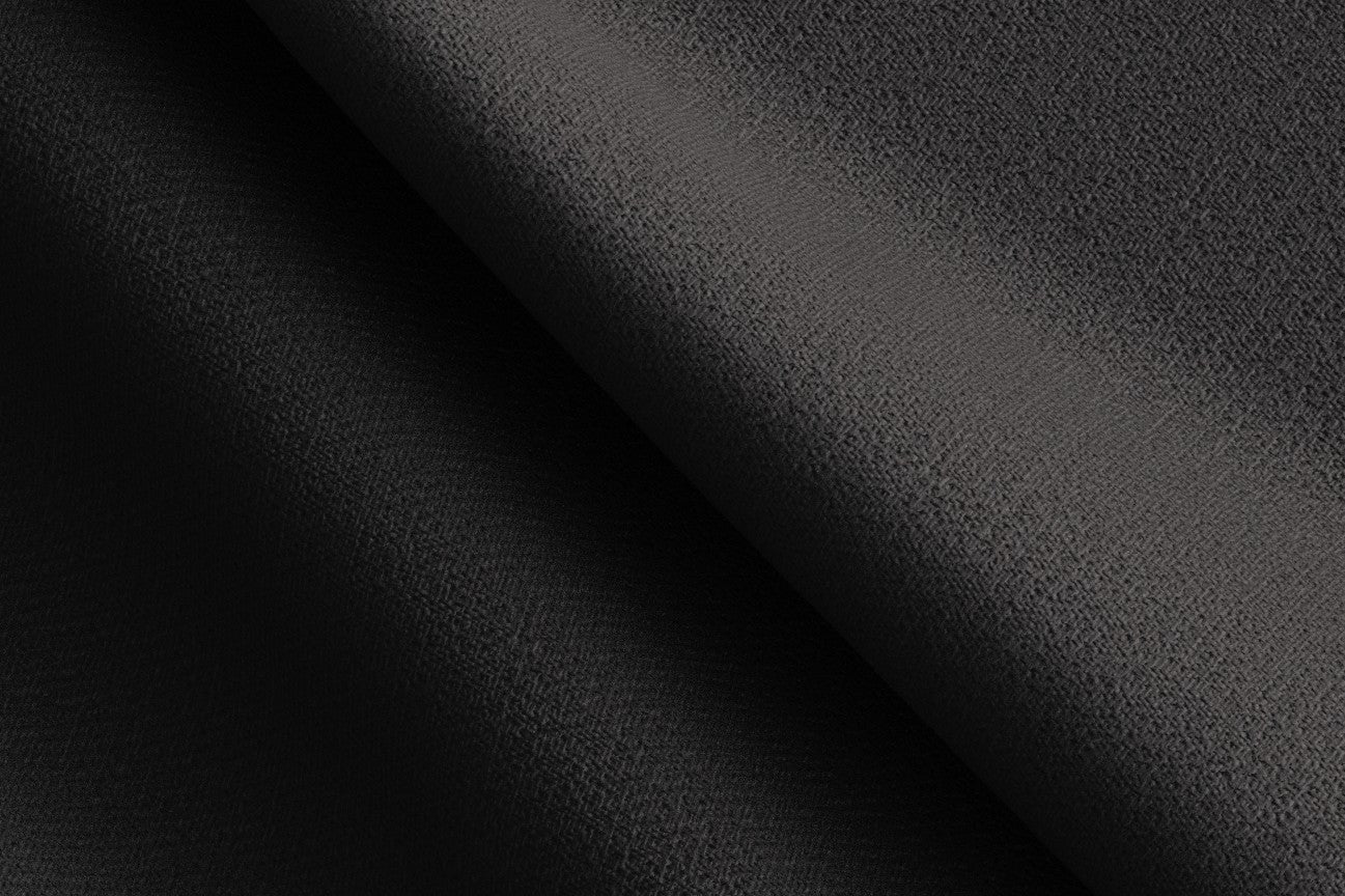 Pantalone con fascia su misura lana 120s nero Canonico