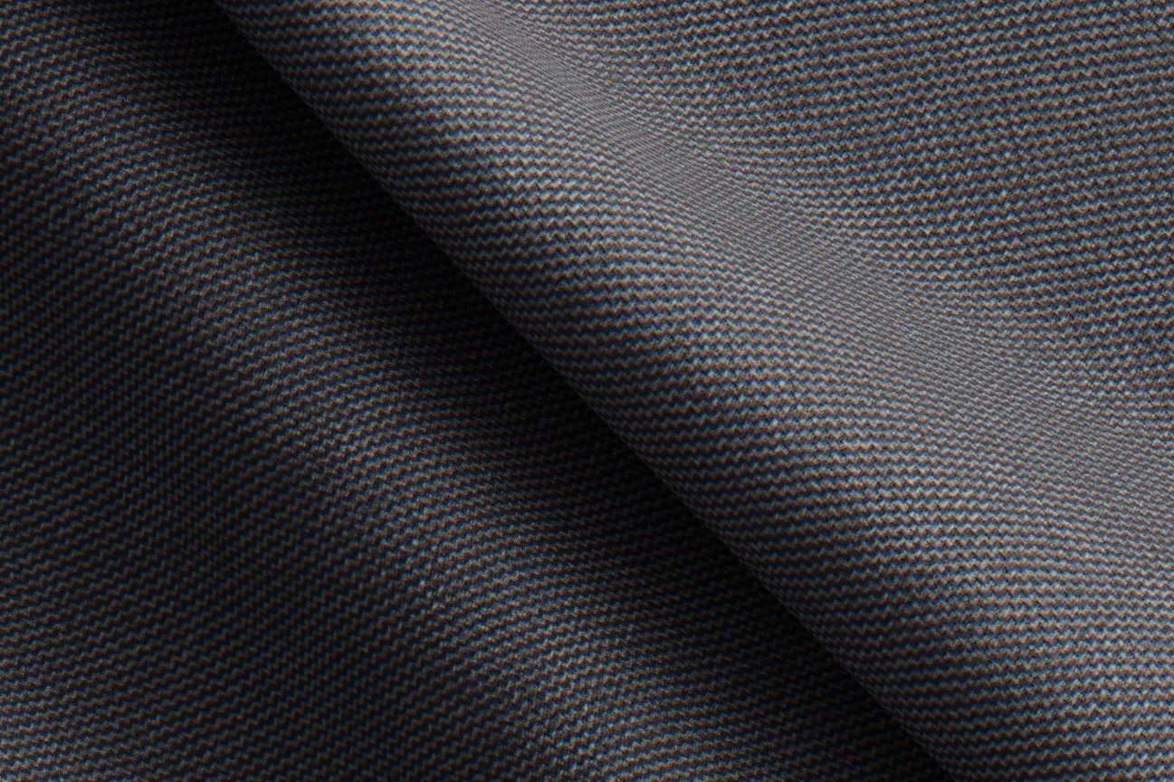 Pantalone con fascia su misura lana e seta 150s grigio Caccioppoli
