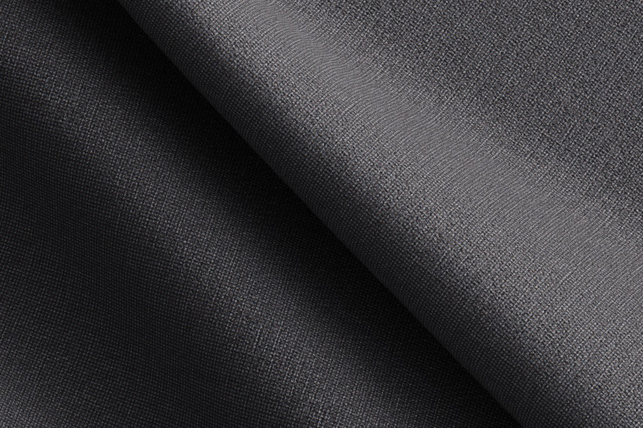 Pantalone con fascia su misura lana 110s grigio Canonico